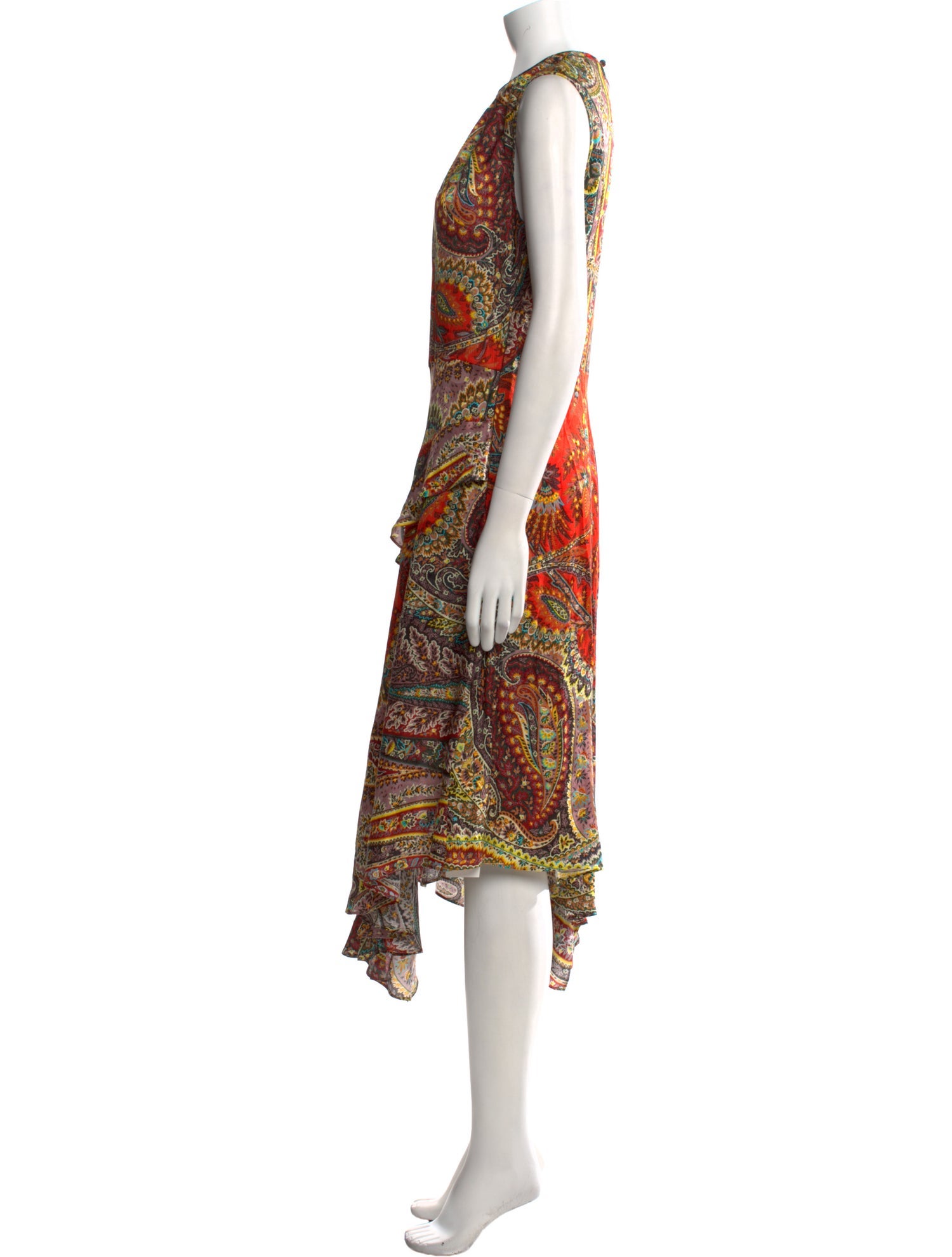 Etro Paisley Print Long Dress