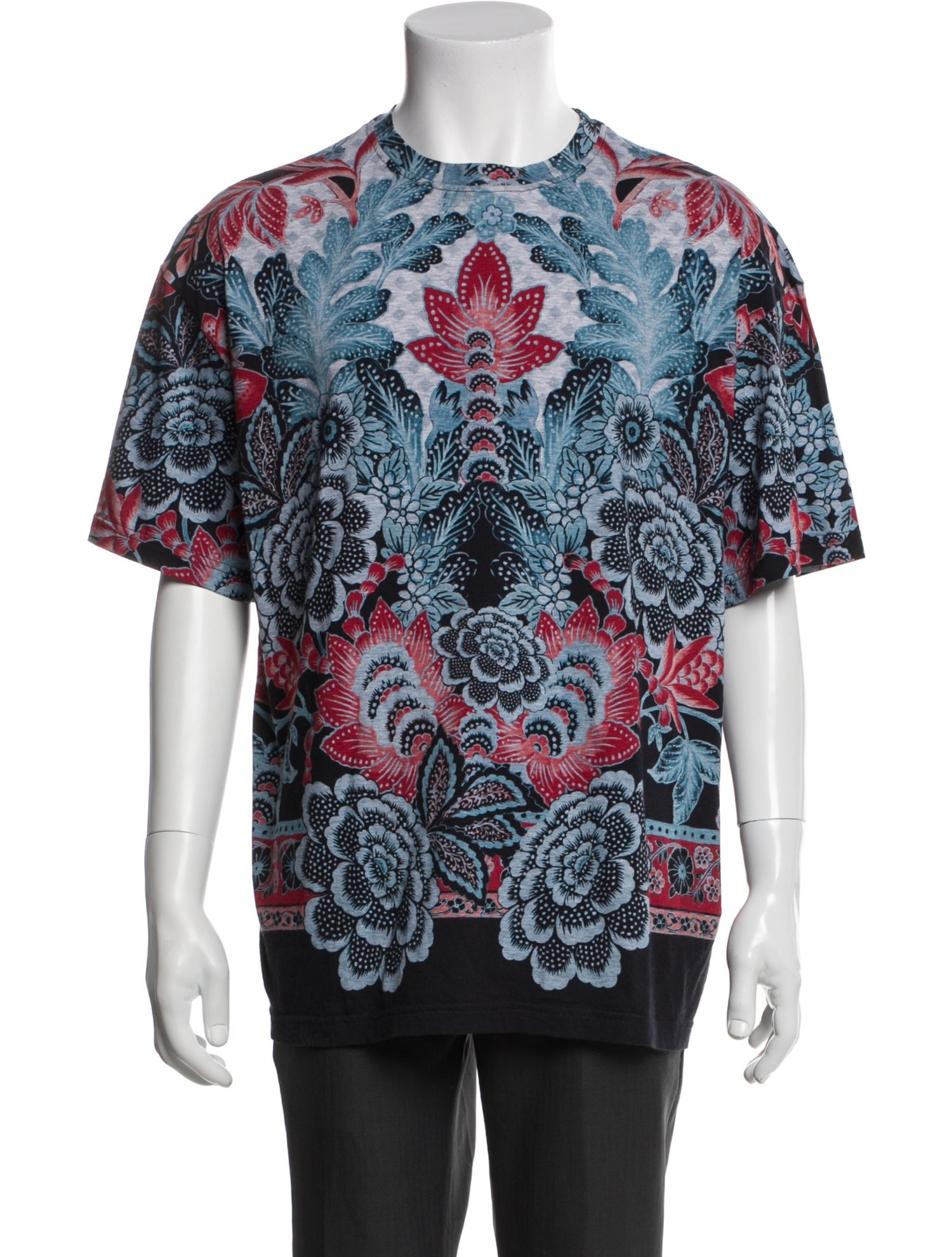 Etro Floral Print Crew Neck T-Shirt w/ Tags