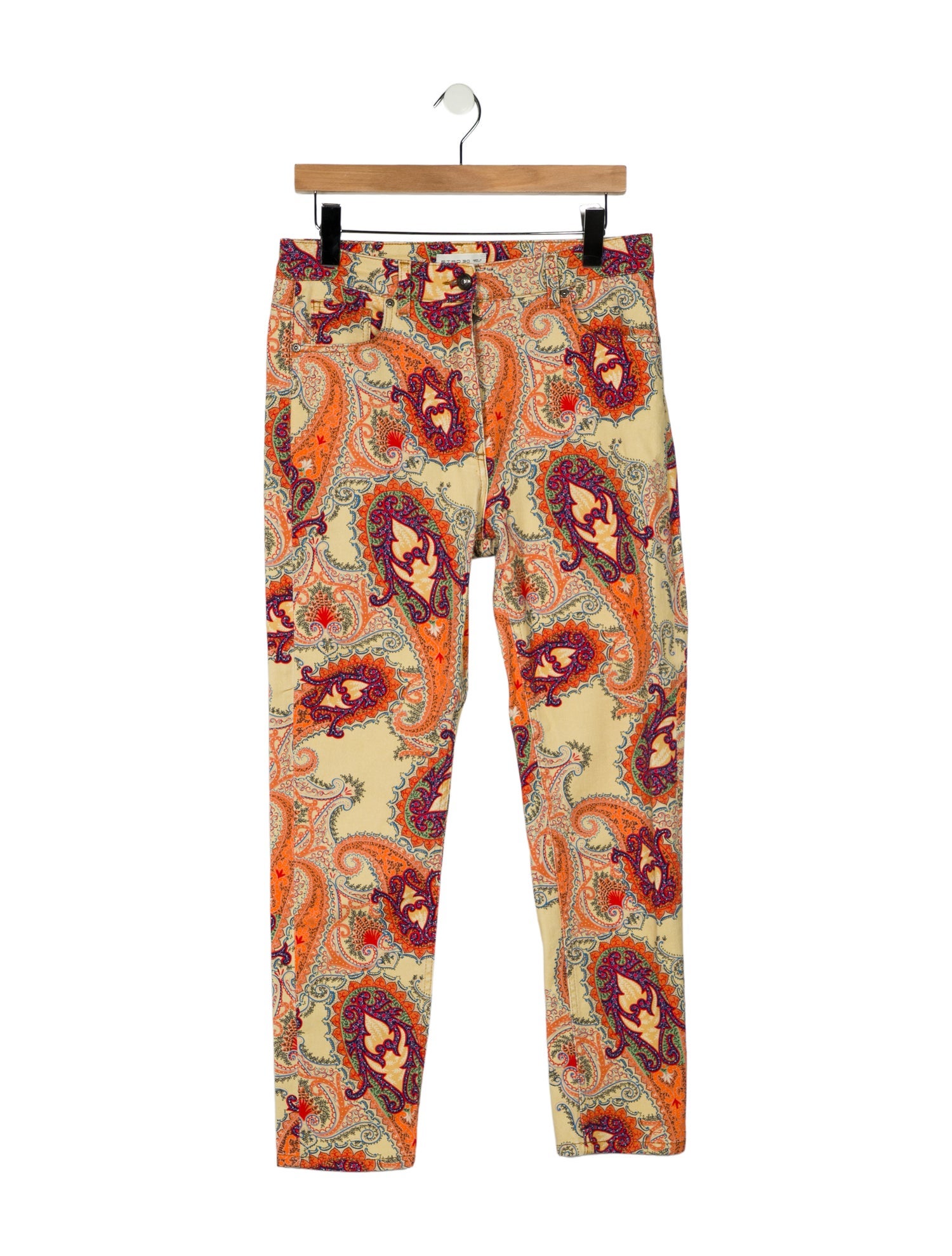 Etro High-Rise Straight Leg Jeans