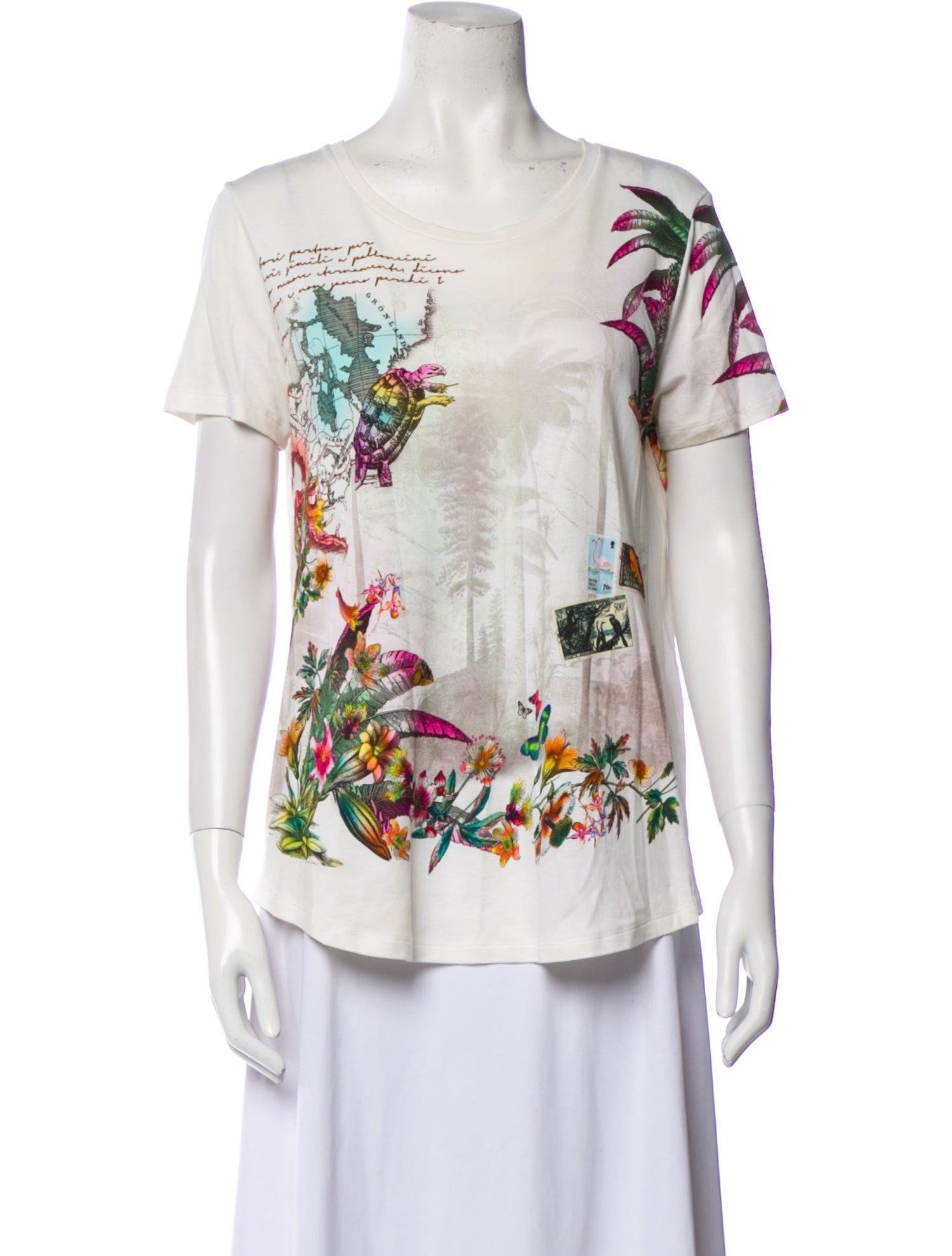 Etro Graphic Print Scoop Neck T-Shirt