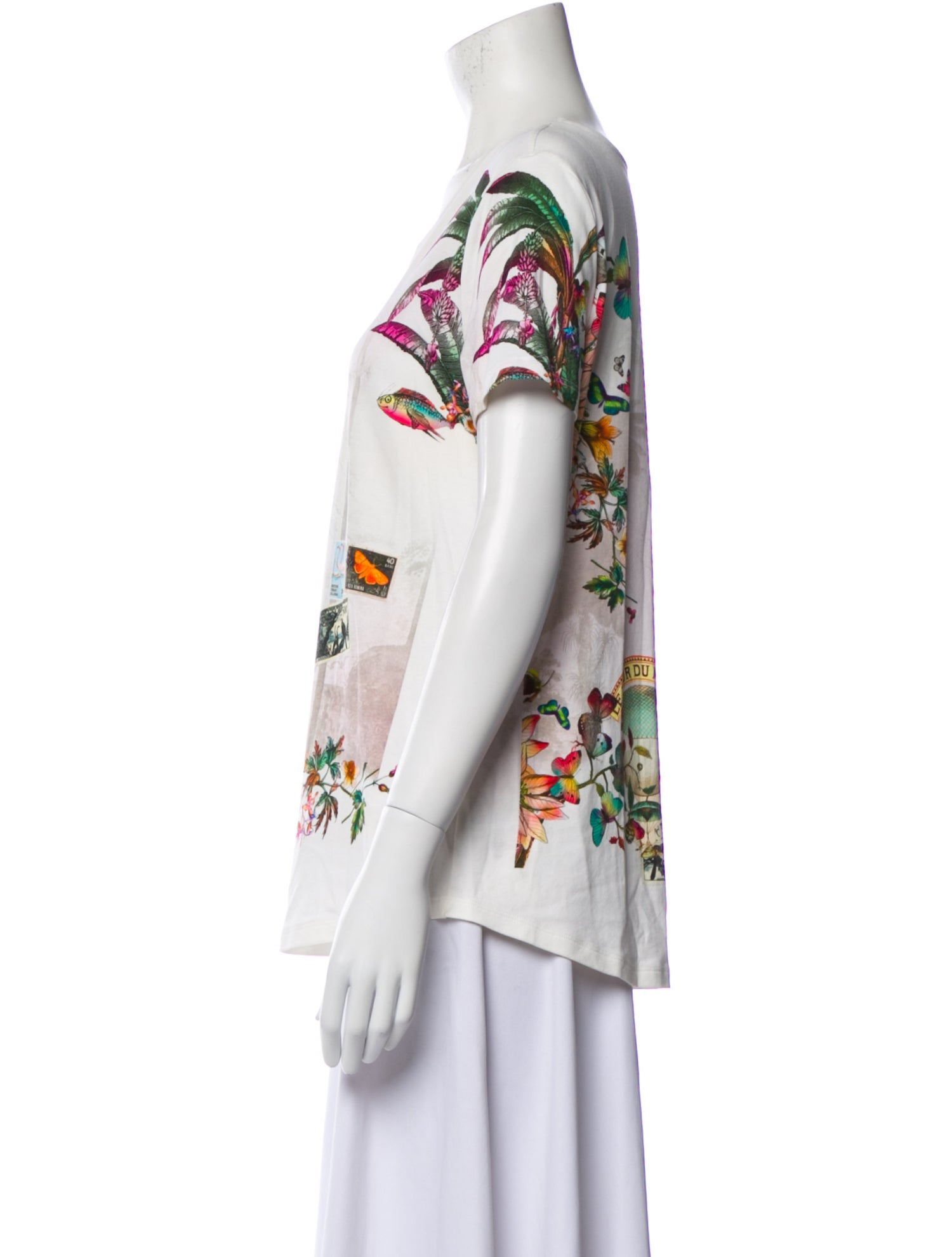 Etro Graphic Print Scoop Neck T-Shirt