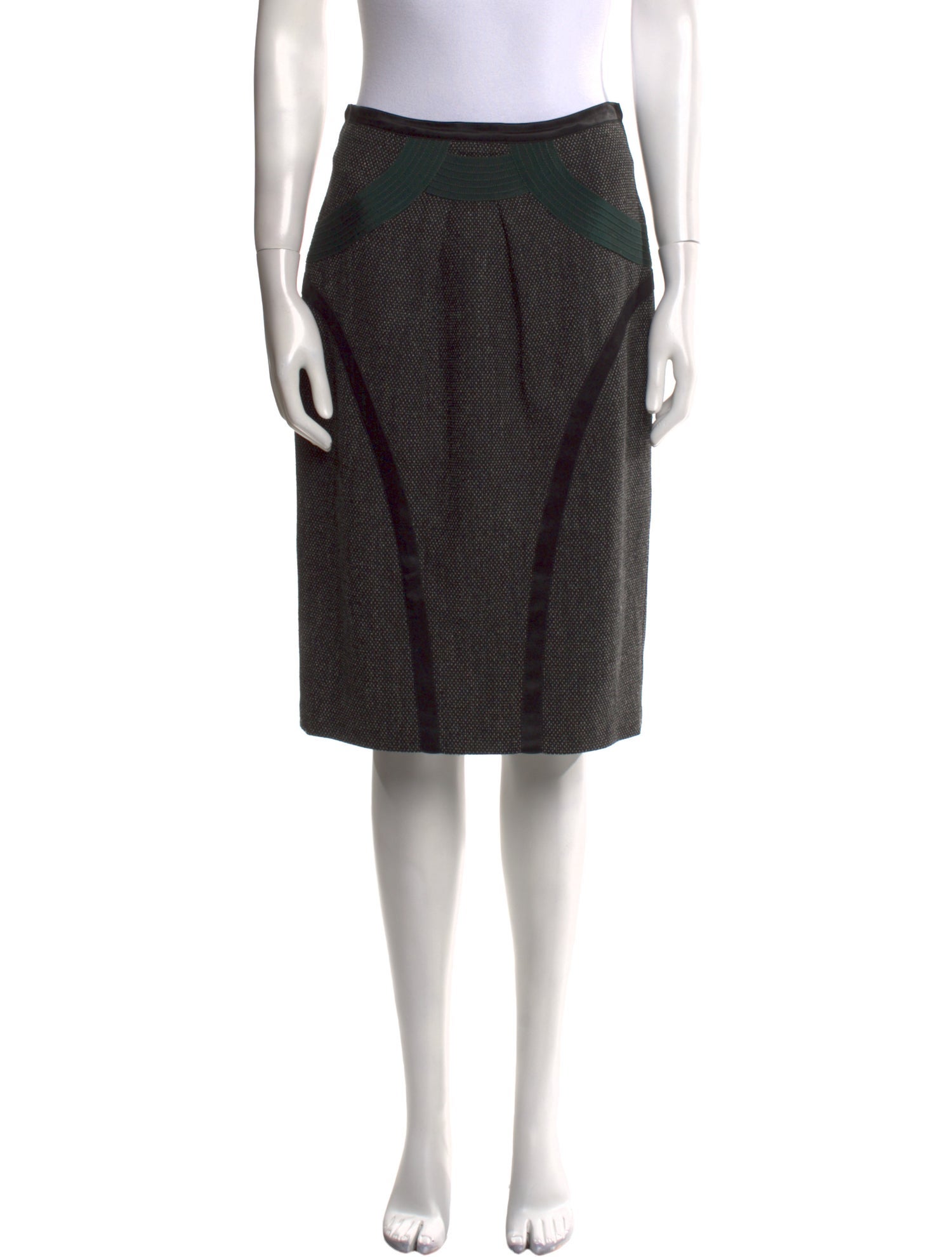 Etro Tweed Pattern Knee-Length Skirt