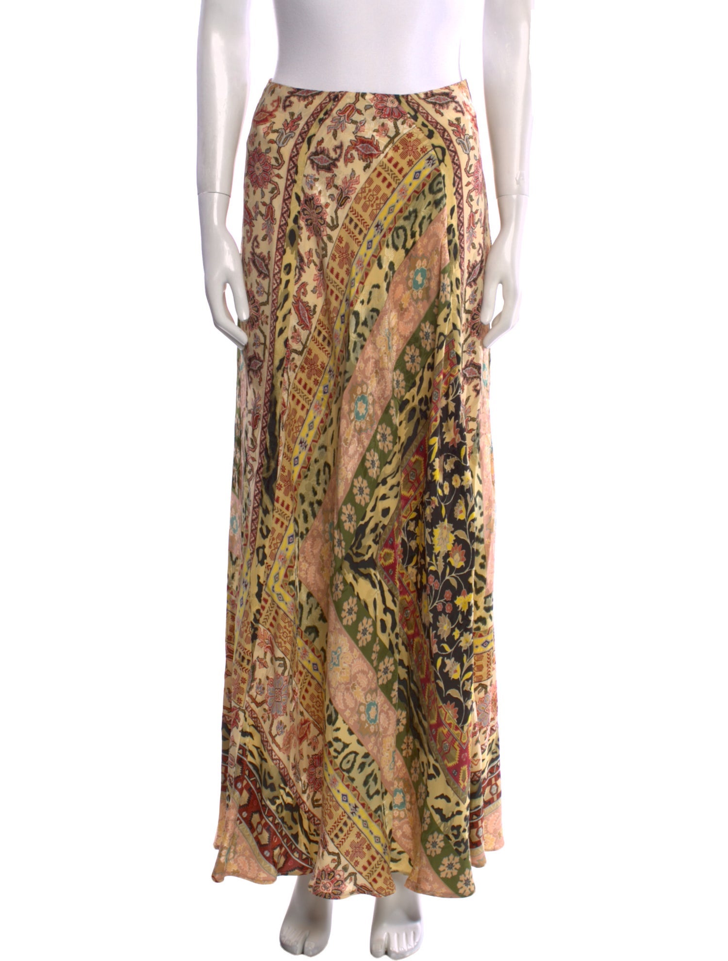 Etro Animal Print Long Skirt