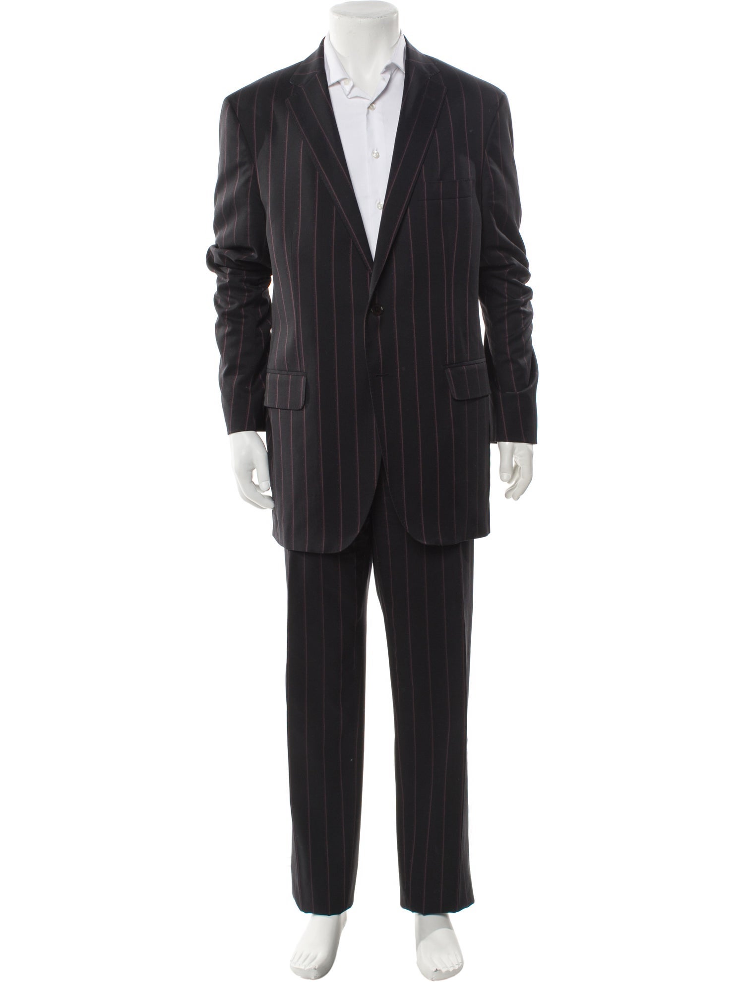Etro Wool Striped Two-Piece Suit