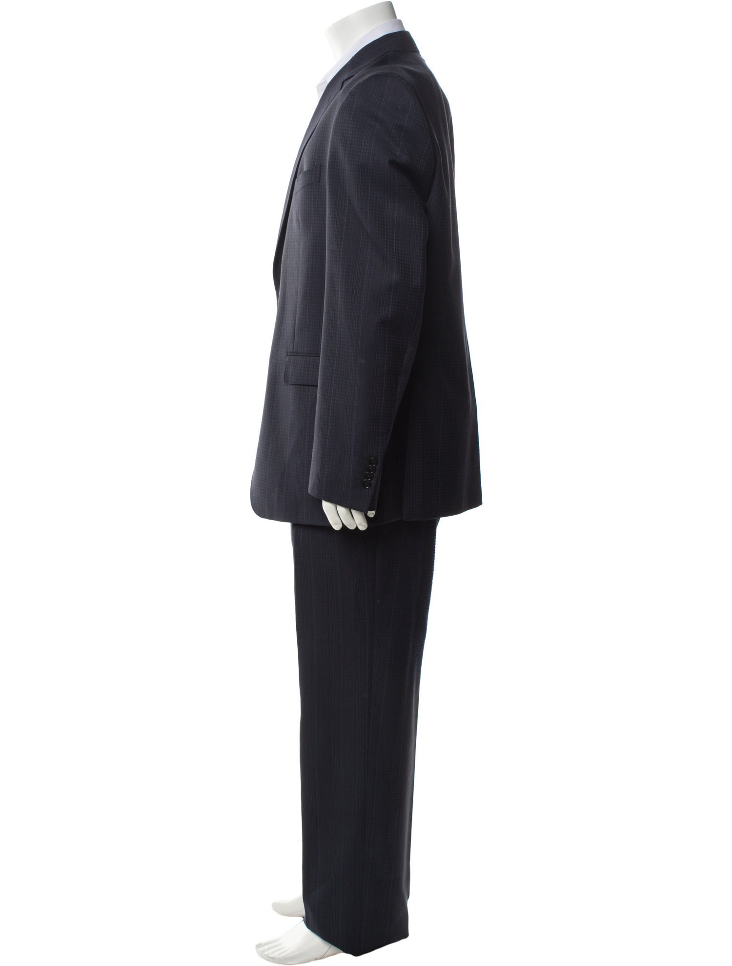 Etro Wool Striped Two-Piece Suit