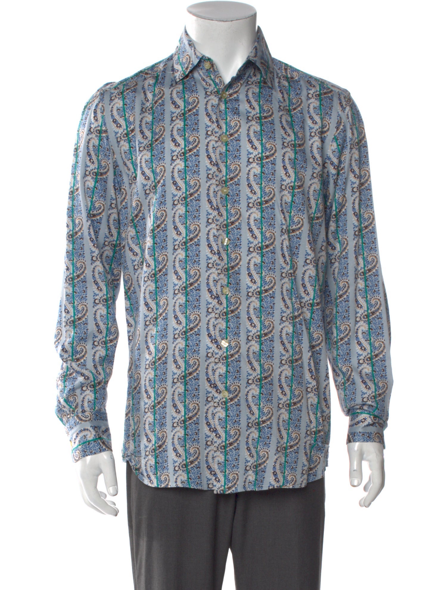 Etro Paisley Print Long Sleeve Shirt