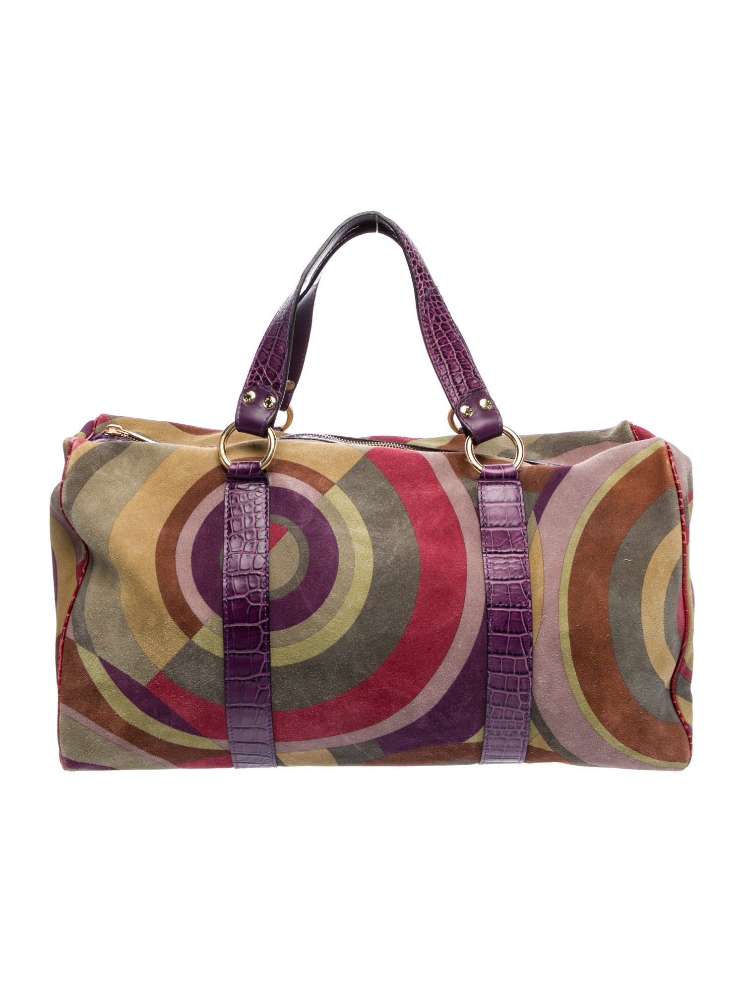 Etro Suede Top Handle Bag