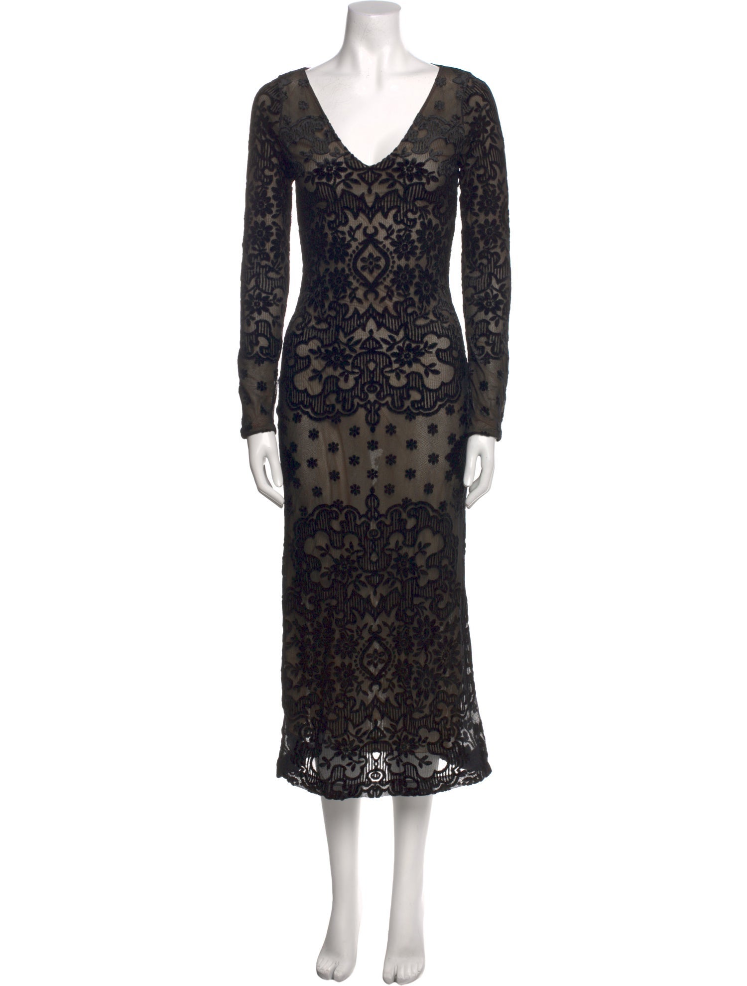 Etro Lace Pattern Long Dress w/ Tags