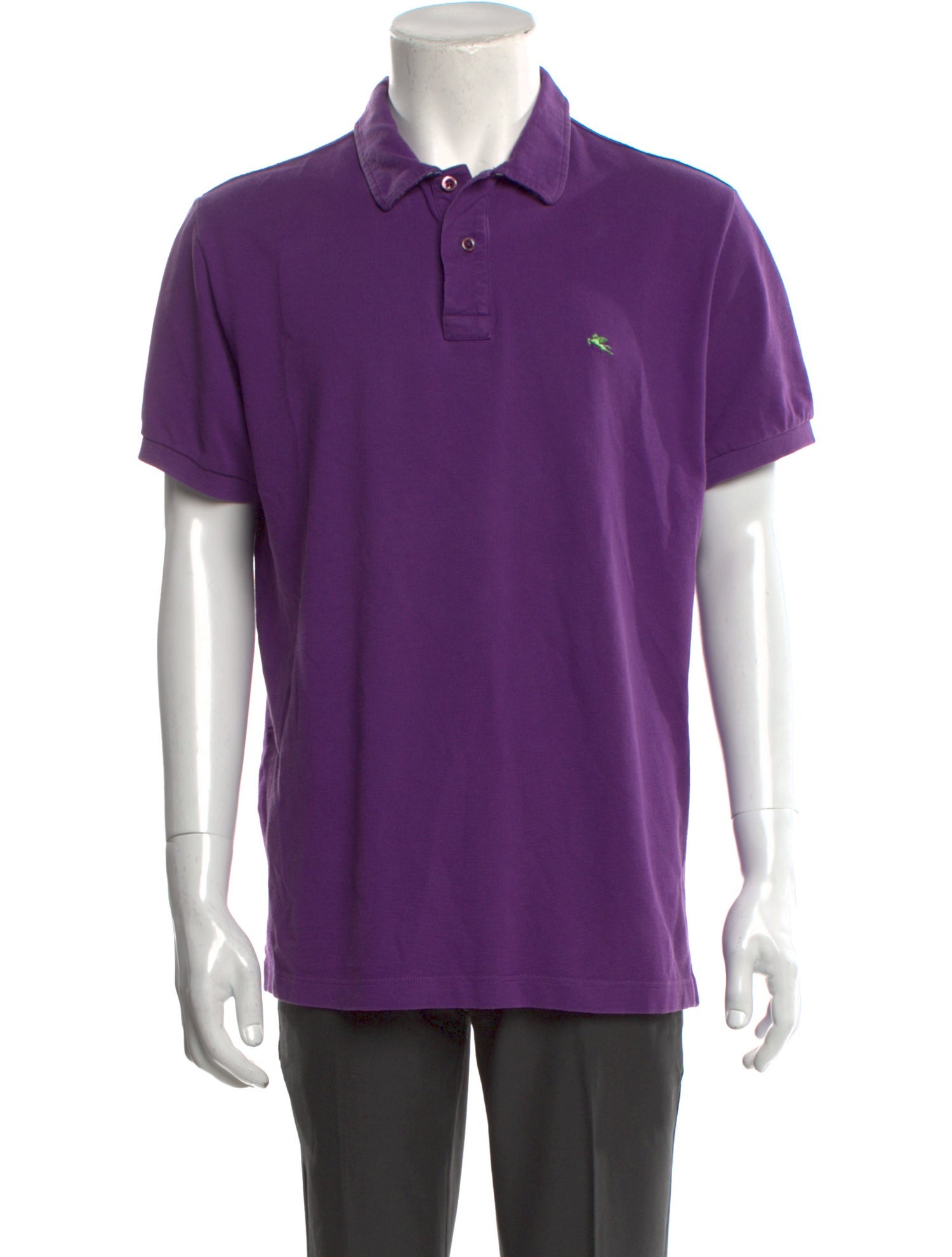 Etro Collar Short Sleeve Polo Shirt