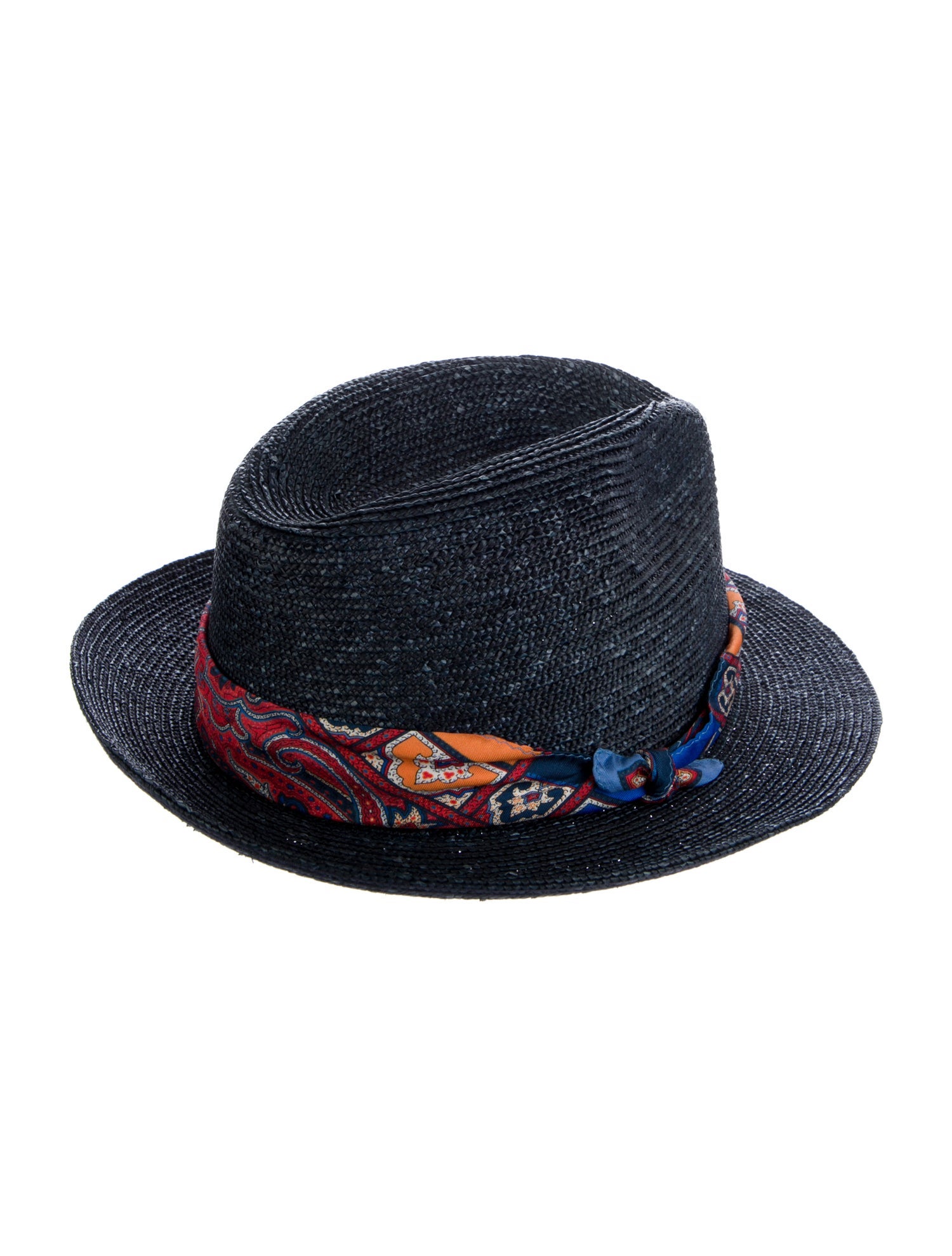 Etro blue pattern print hat