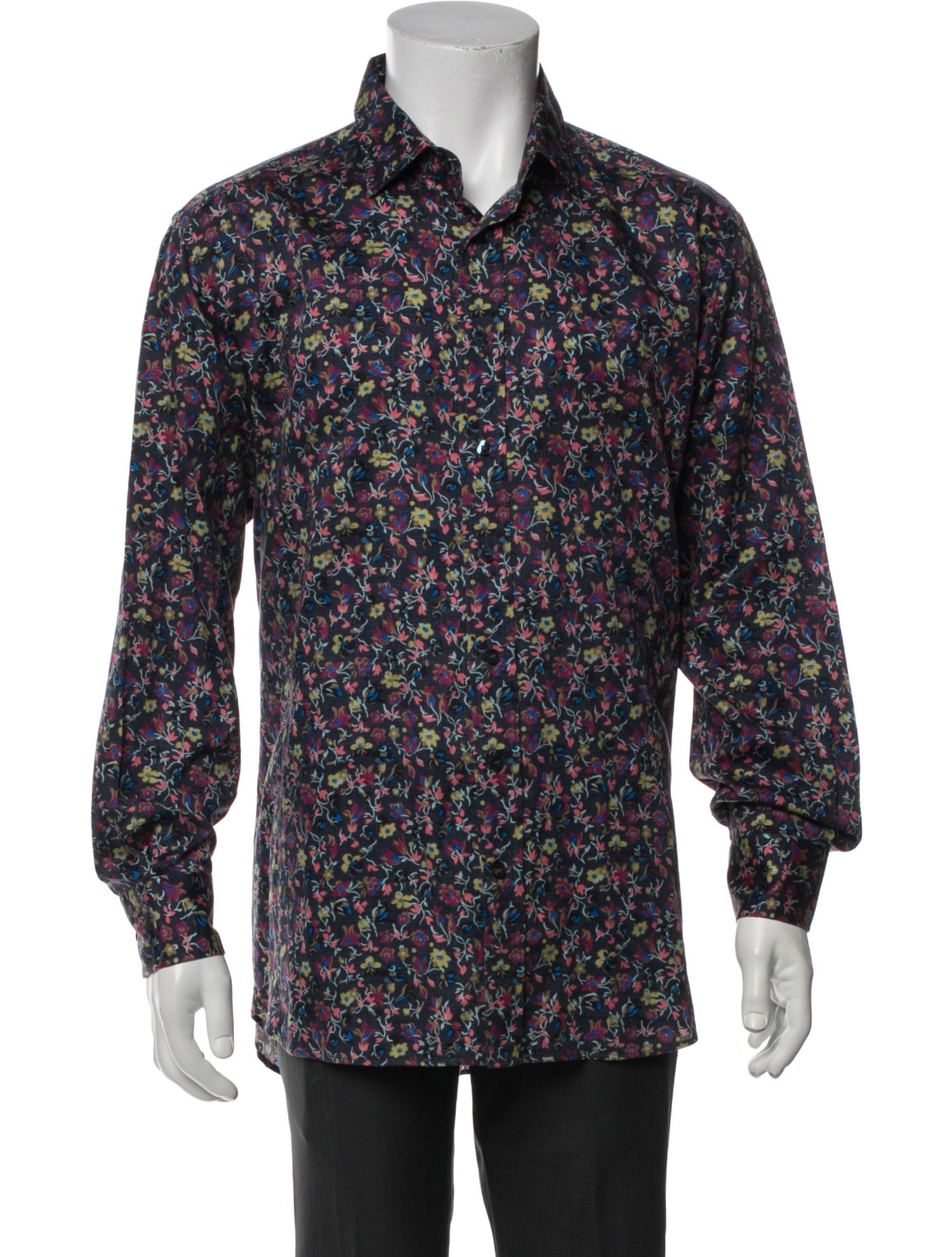 Etro Floral Print Long Sleeve Shirt