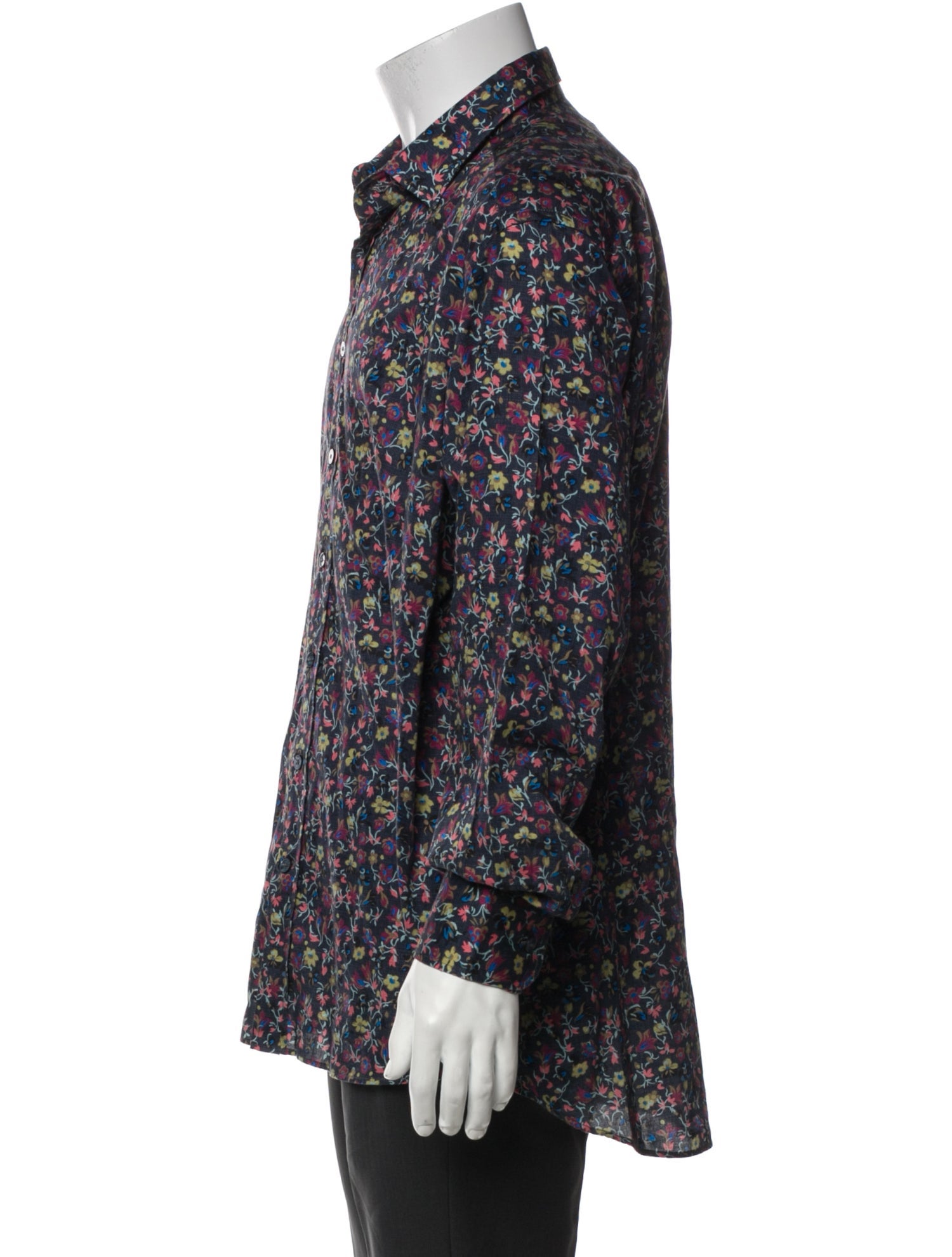 Etro Floral Print Long Sleeve Shirt