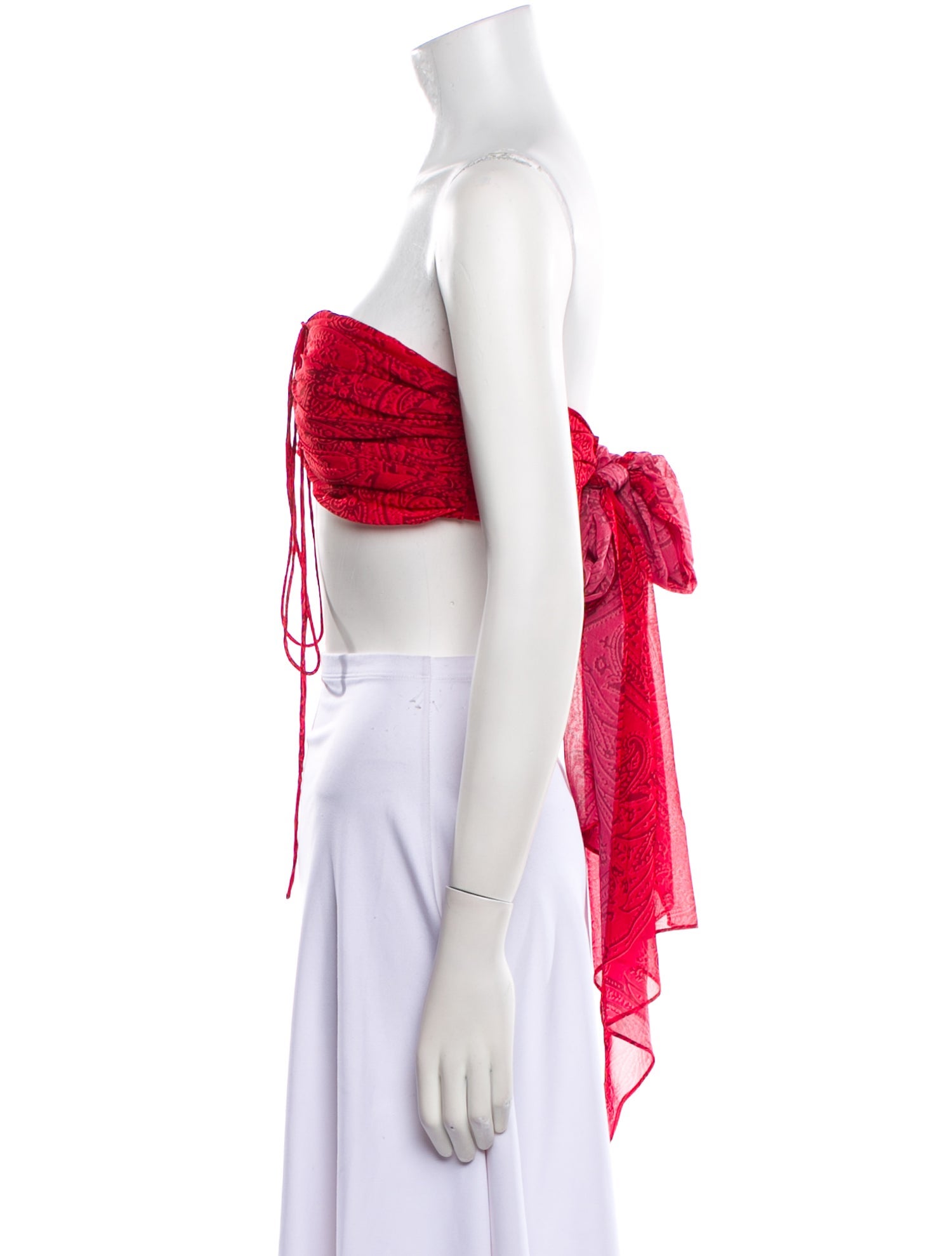 Etro Strapless Crop Top