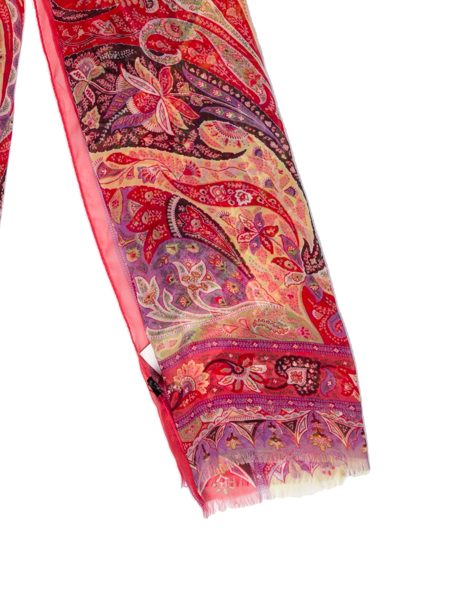 Etro Silk Paisley Print Scarf