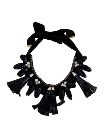 Etro Crystal & Sequins Collar Necklace