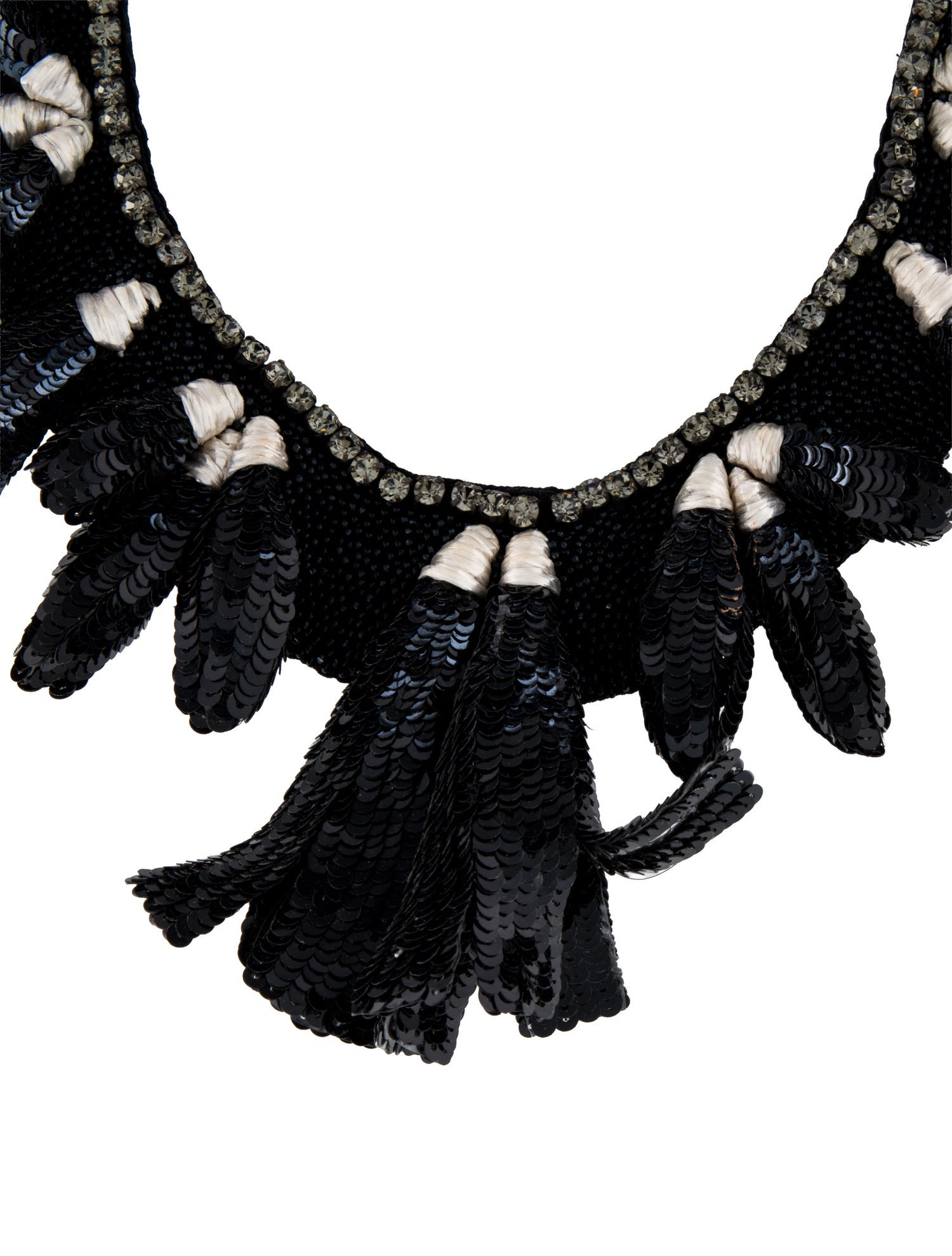 Etro Crystal & Sequins Collar Necklace