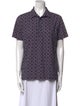 Etro Printed Short Sleeve Button-Up Top