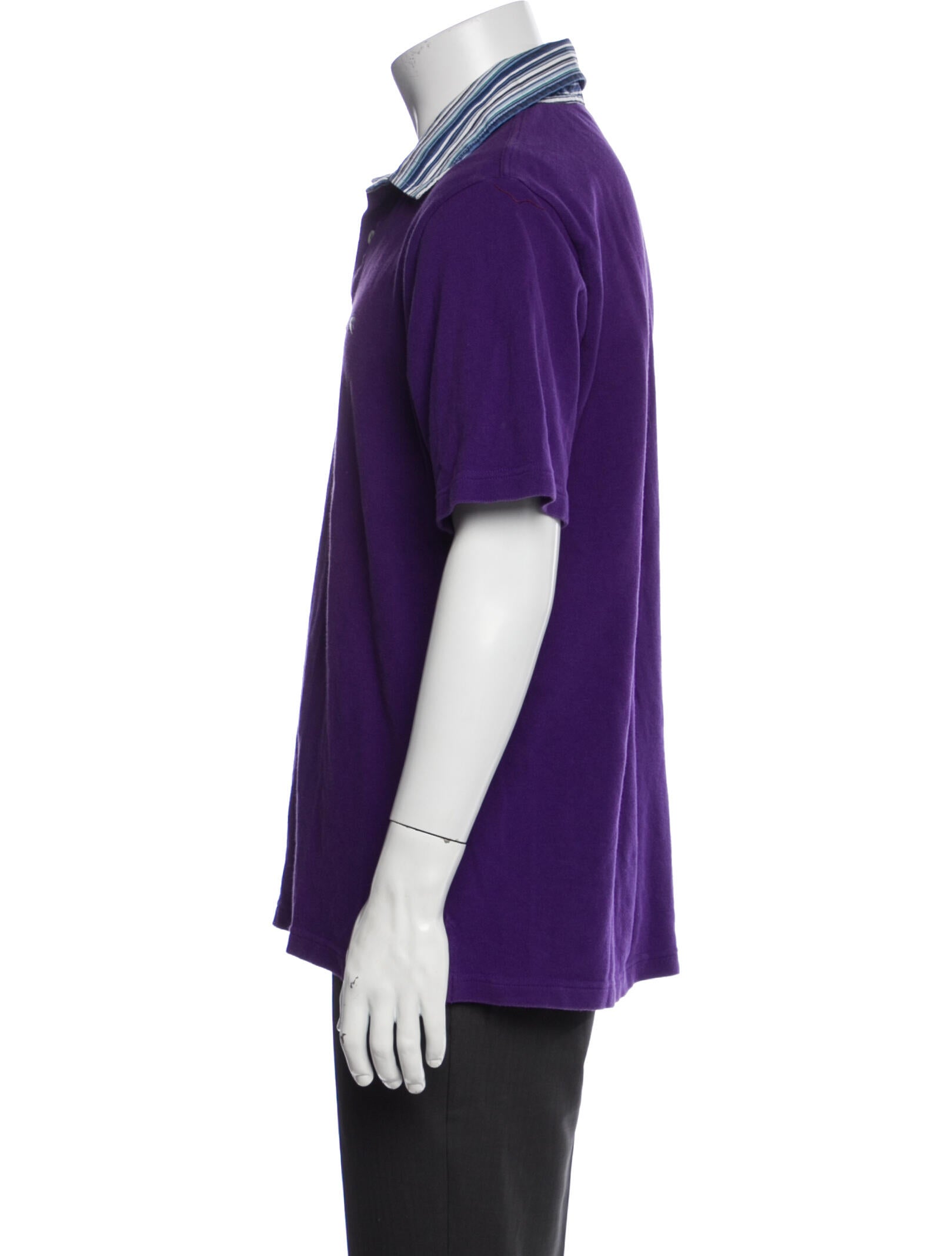 Etro Striped Collar Polo Shirt