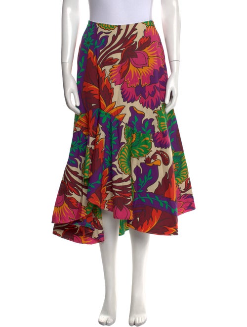 Etro Floral Print Midi Length Skirt