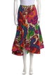 Etro Floral Print Midi Length Skirt