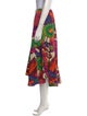 Etro Floral Print Midi Length Skirt