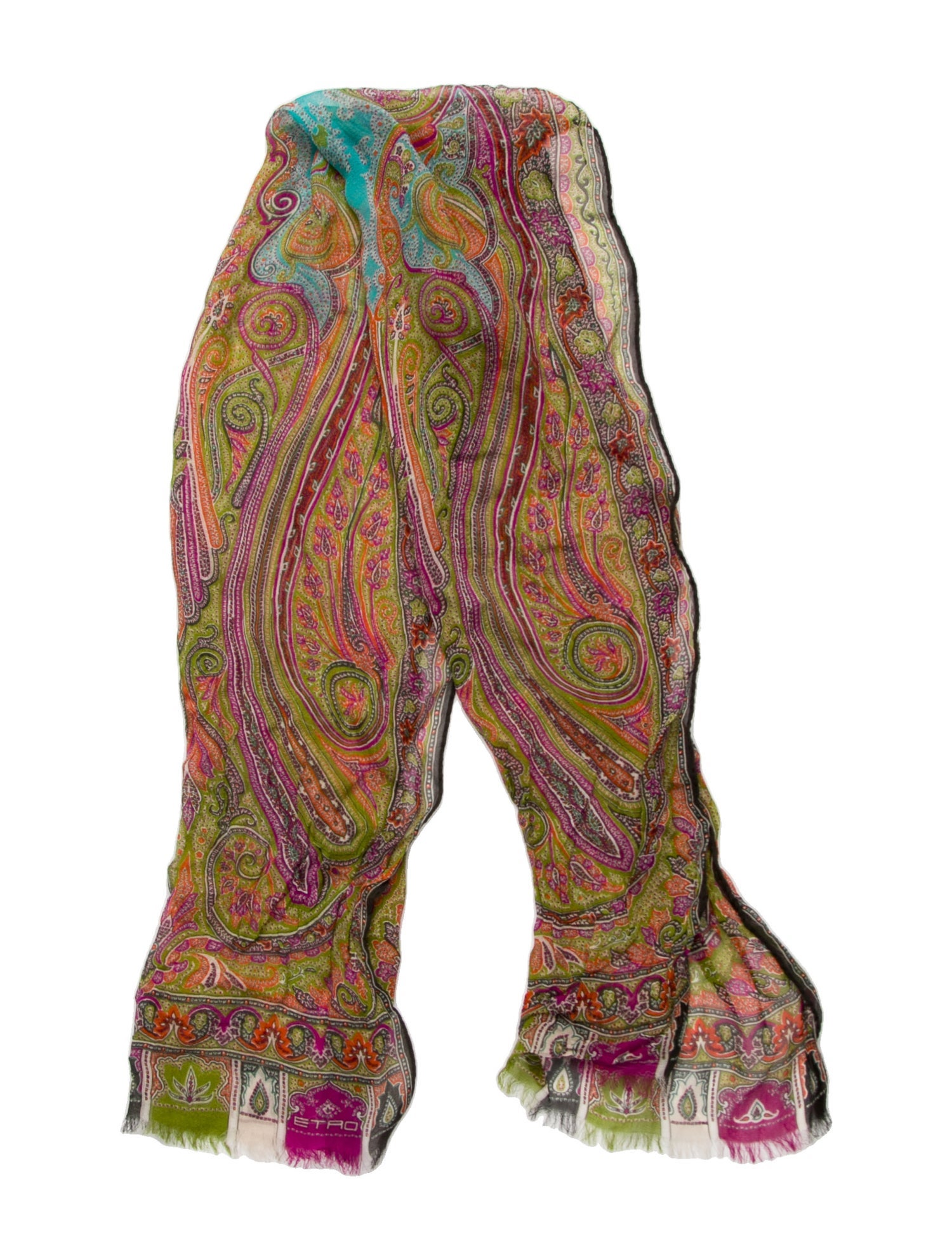 Etro Silk Paisley Print Scarf