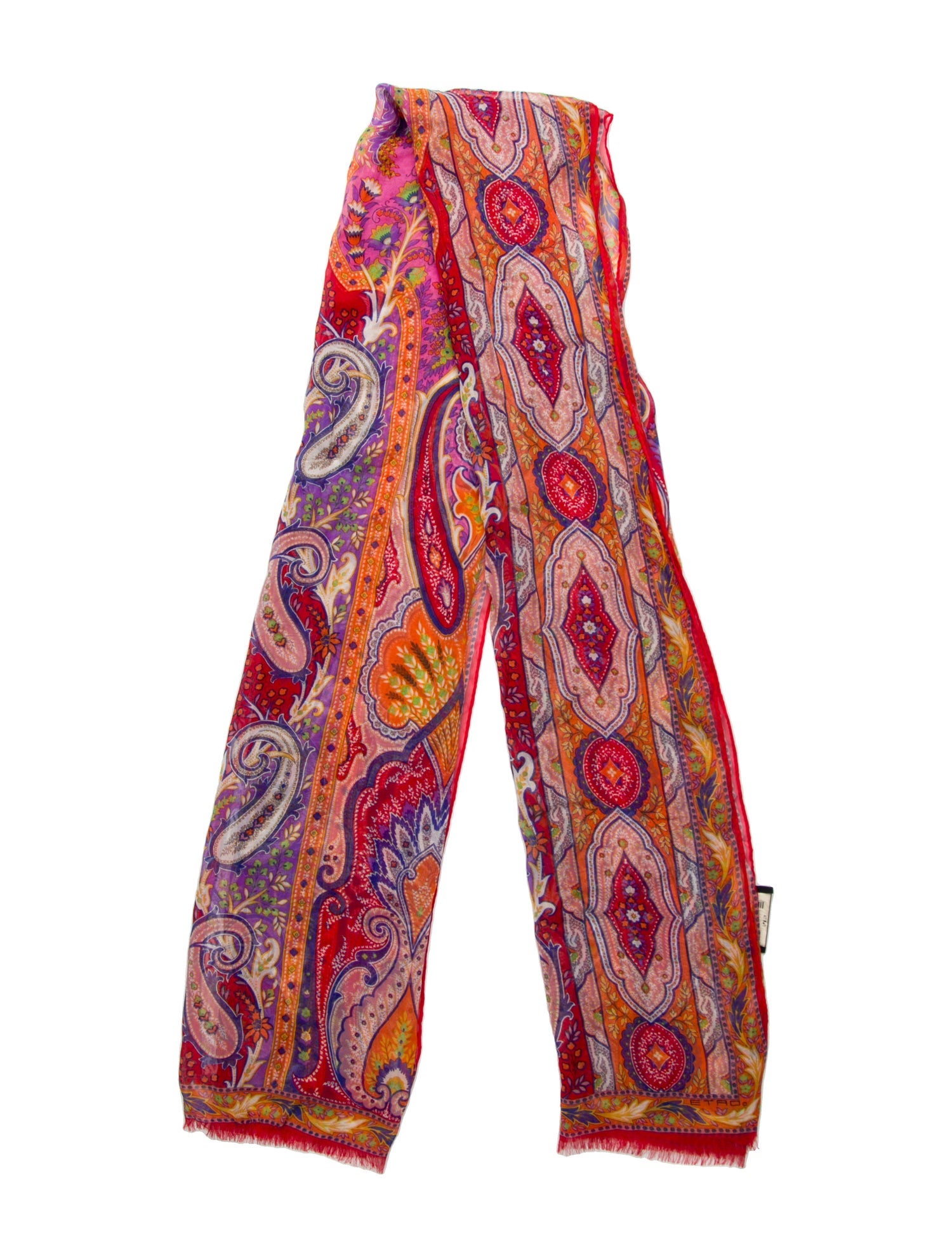 Etro Silk Paisley Print Scarf