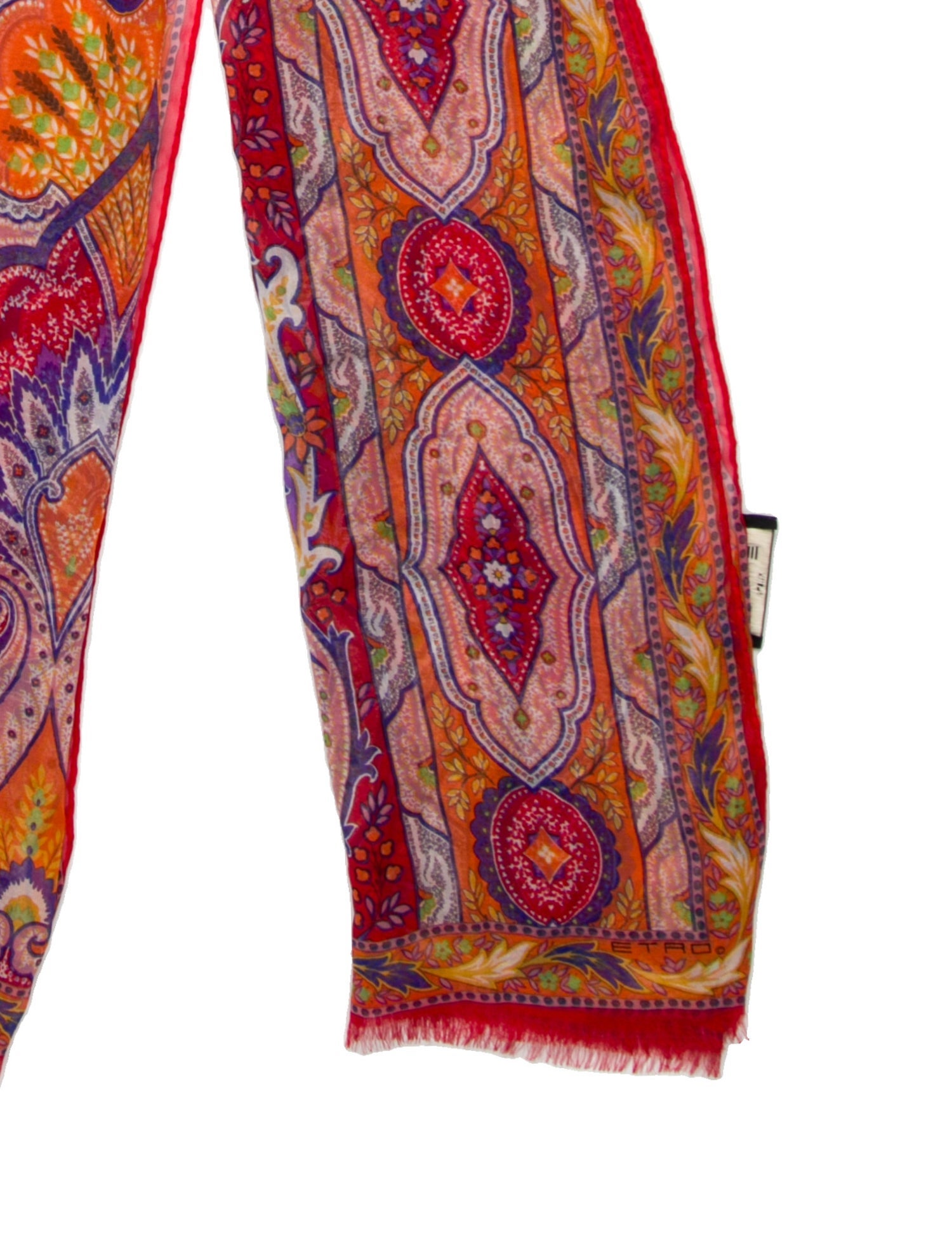 Etro Silk Paisley Print Scarf