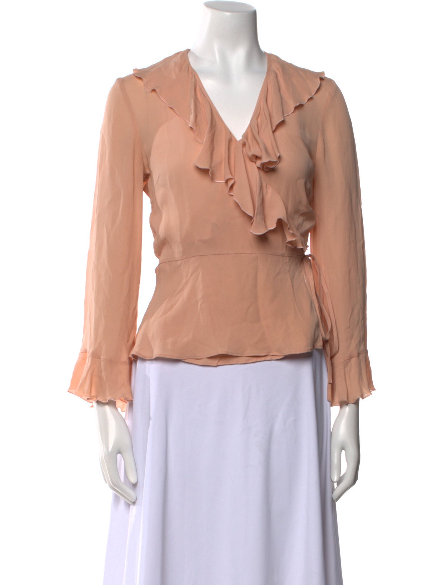 Etro V-Neck Three-Quarter Sleeve Blouse