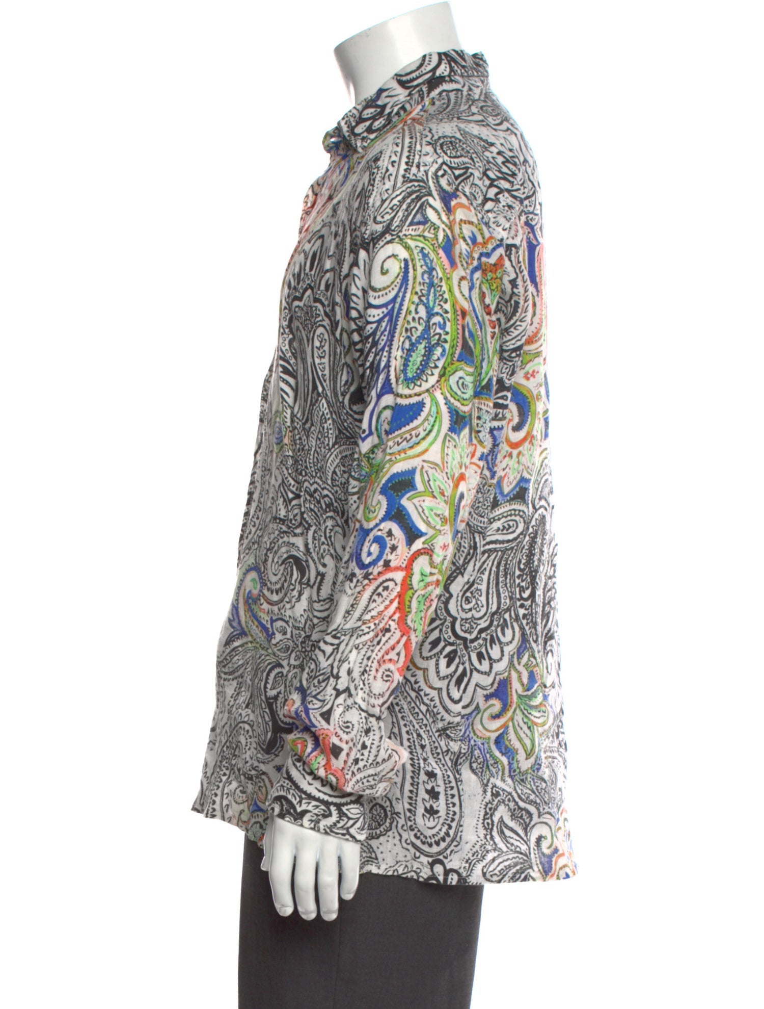 Etro Paisley Print Long Sleeve Shirt