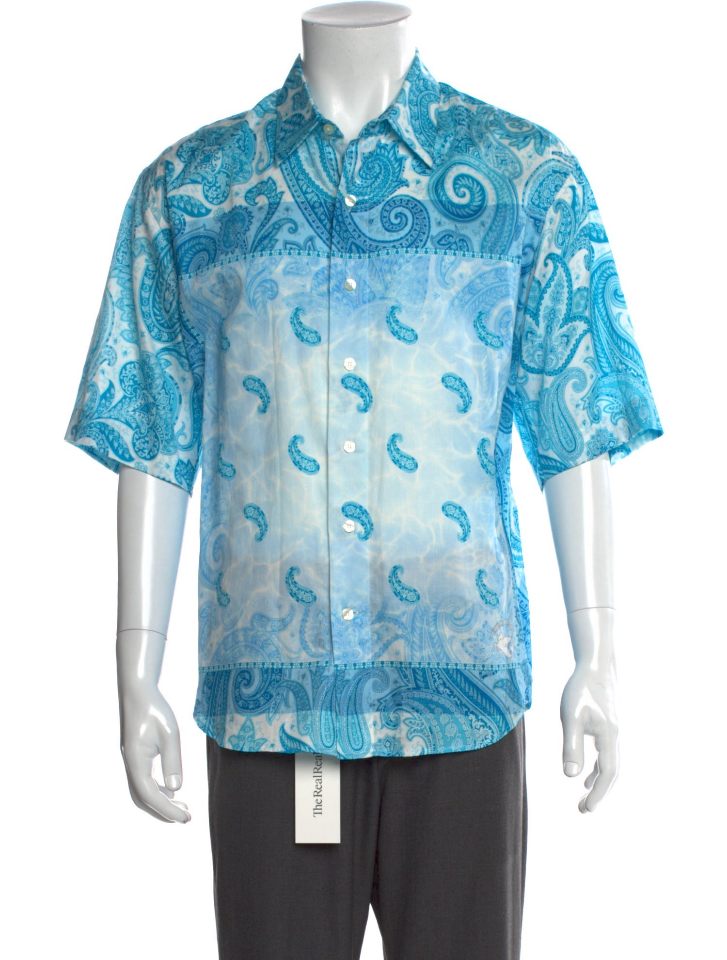 Etro Paisley Print Short Sleeve Shirt