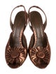 Etro Leather Patterned Slingback Sandals