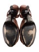 Etro Leather Patterned Slingback Sandals