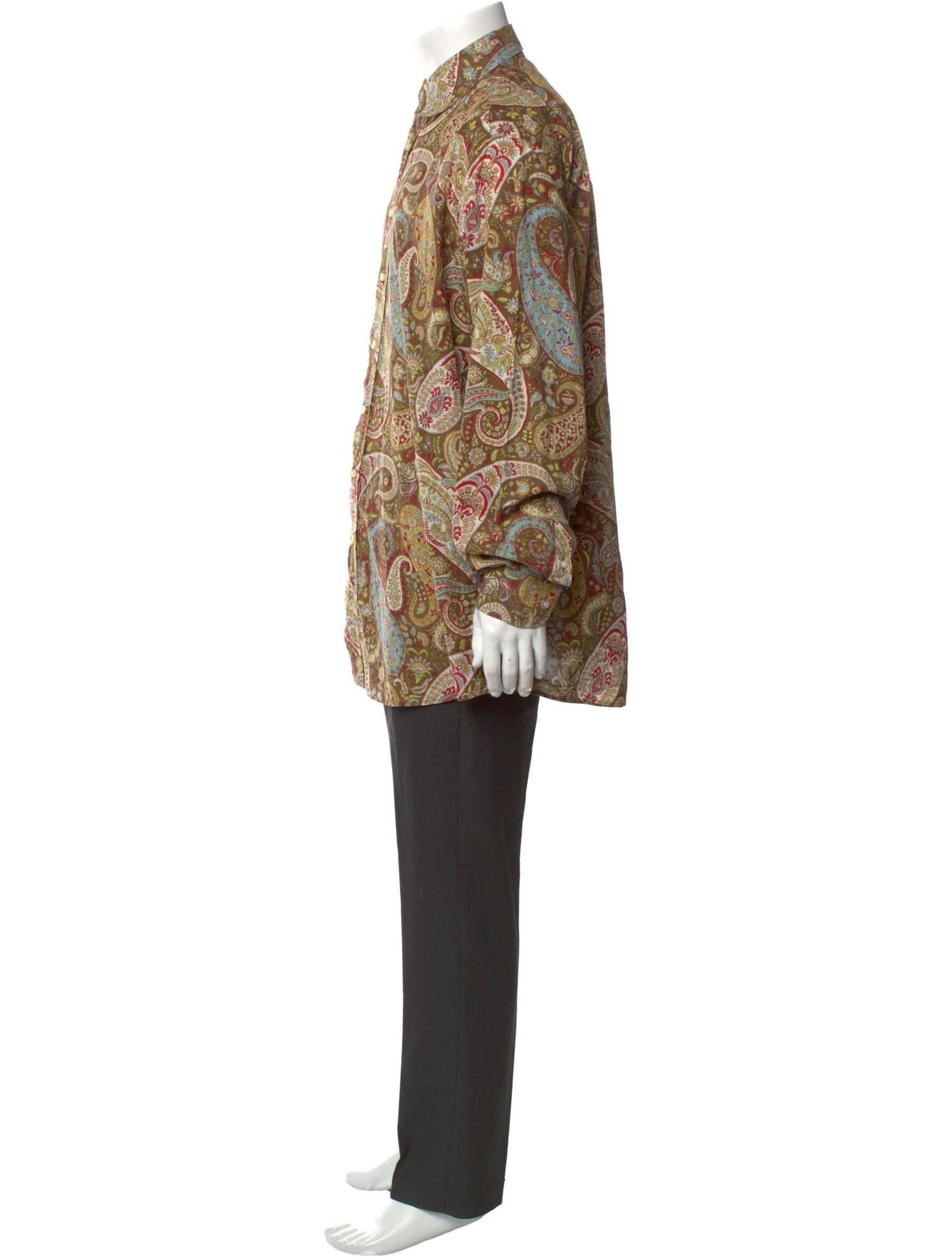 Etro Paisley Print Long Sleeve Shirt