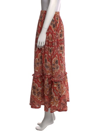 Etro Floral Print Midi Length Skirt