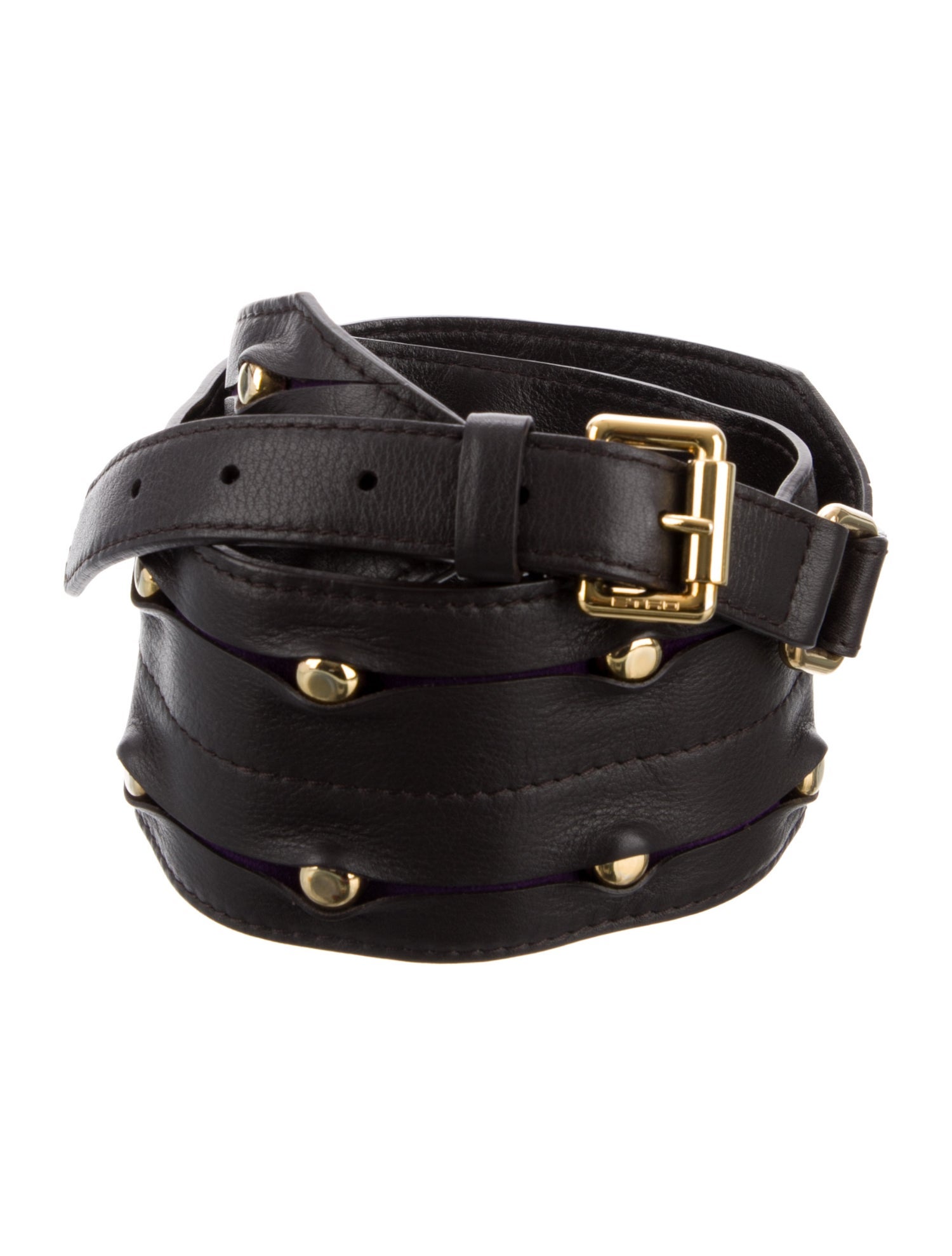 Etro Wide Leather Waist Belt