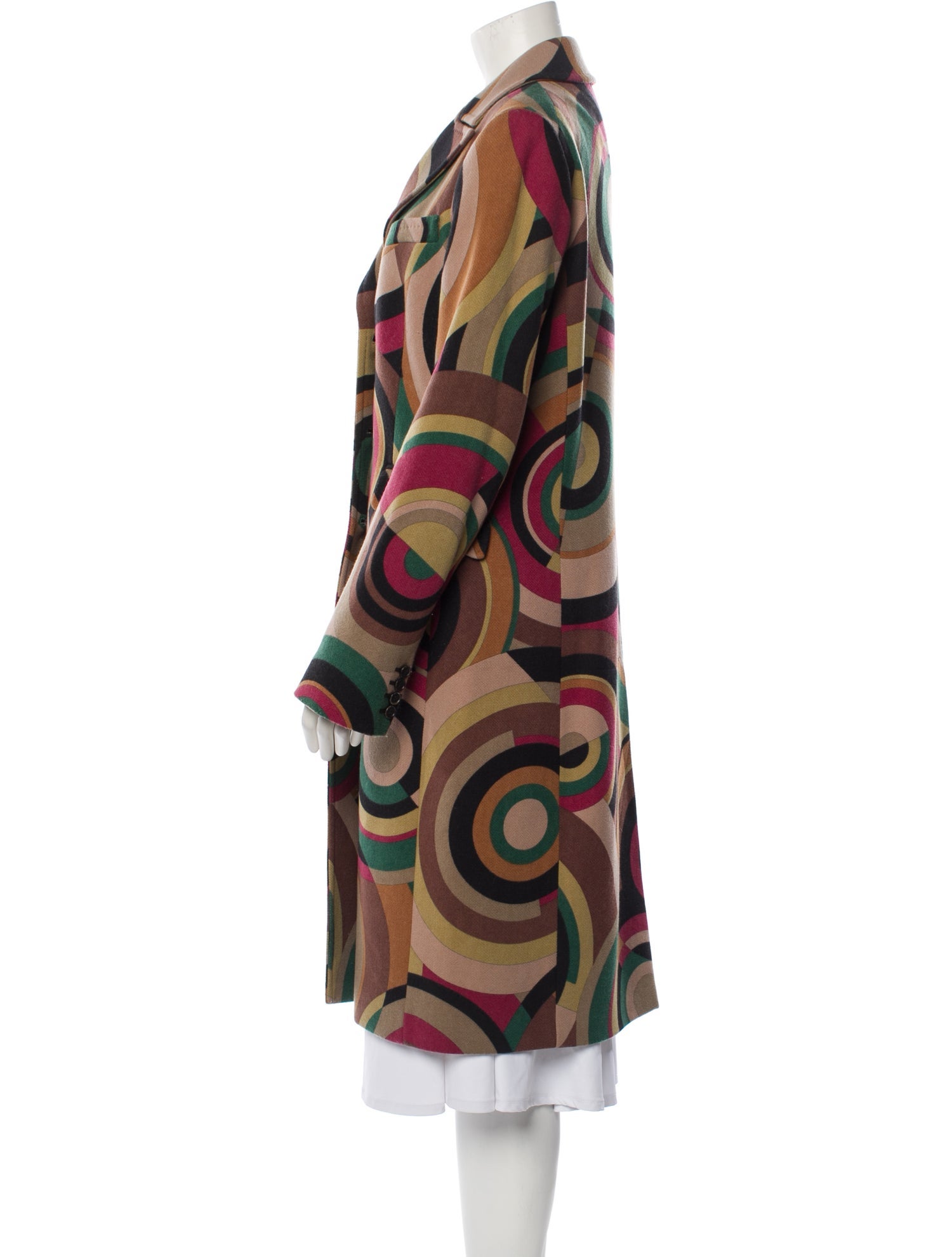 Etro Wool Printed Coat