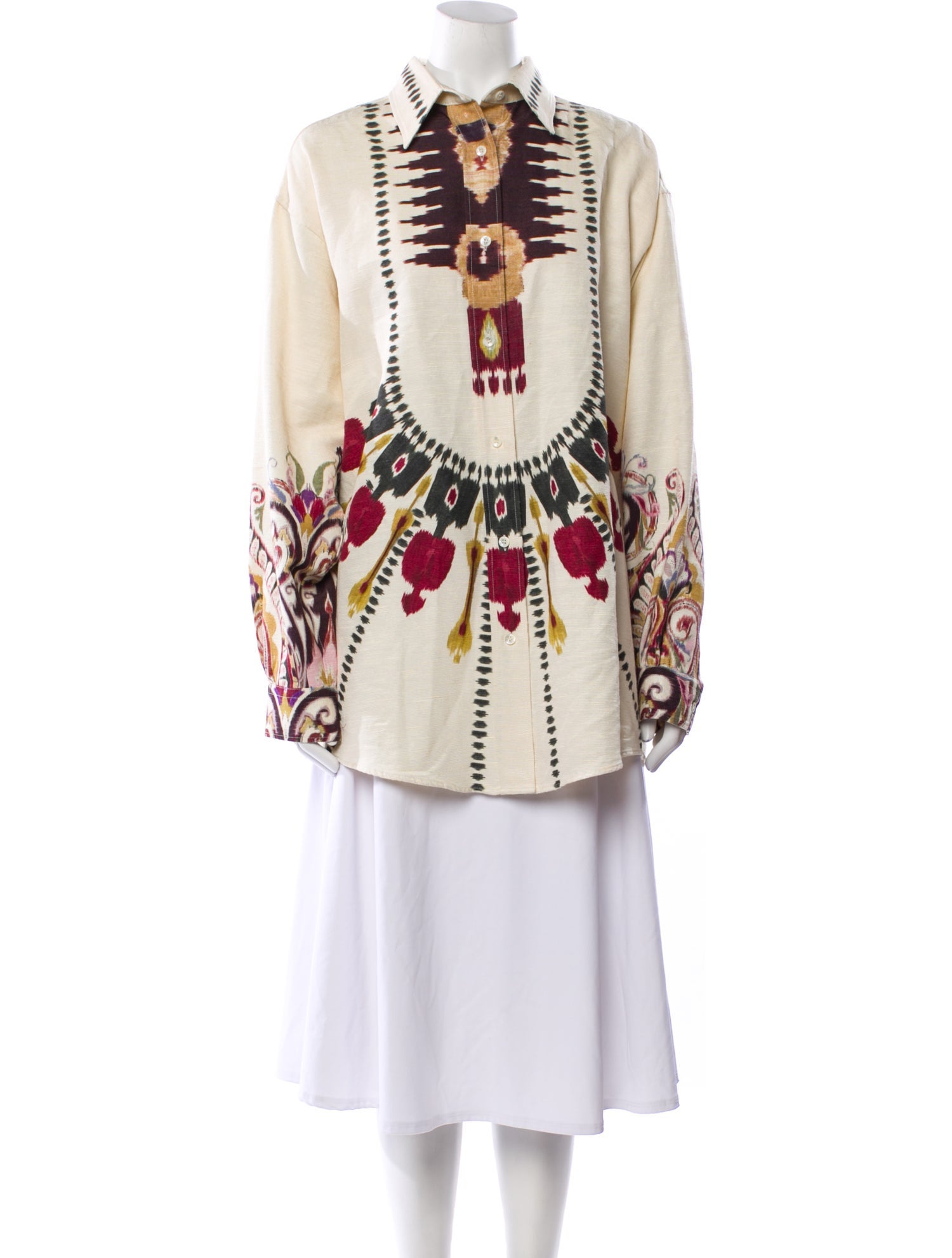 Etro Printed Mock Neck Tunic