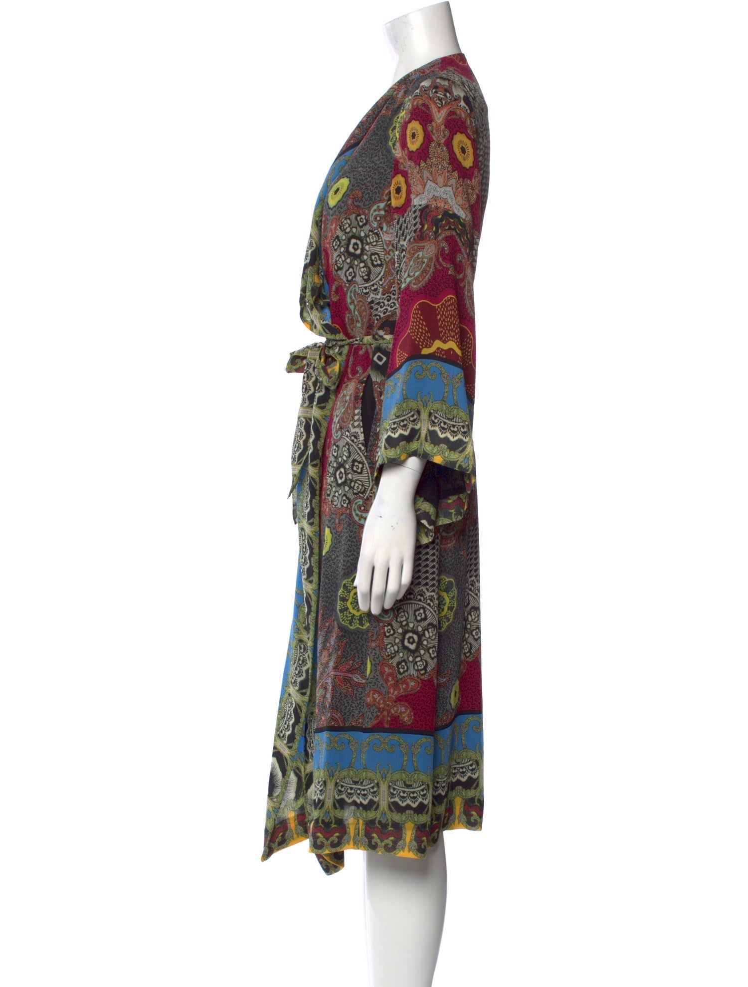 Etro Paisley Print Midi Length Dress