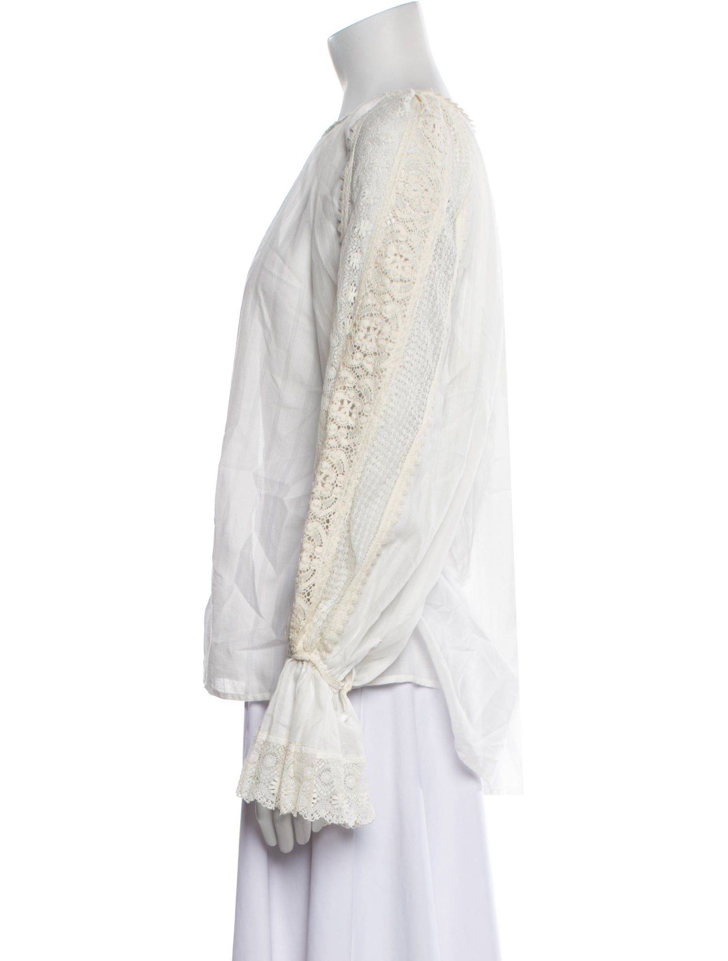 Etro Bateau Neckline Long Sleeve Blouse