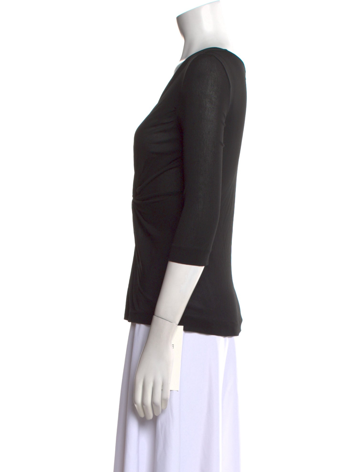 Etro V-Neck Three-Quarter Sleeve Top