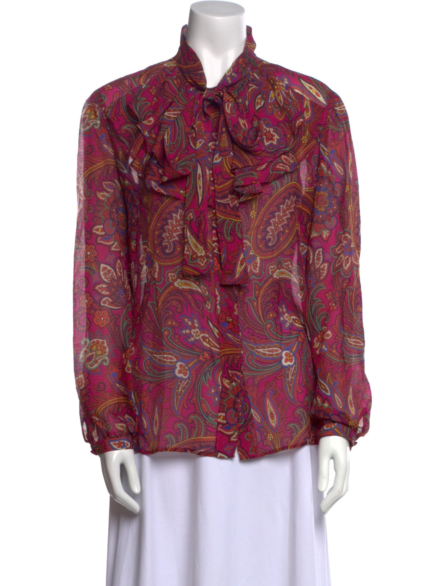 Etro Silk Paisley Print Blouse