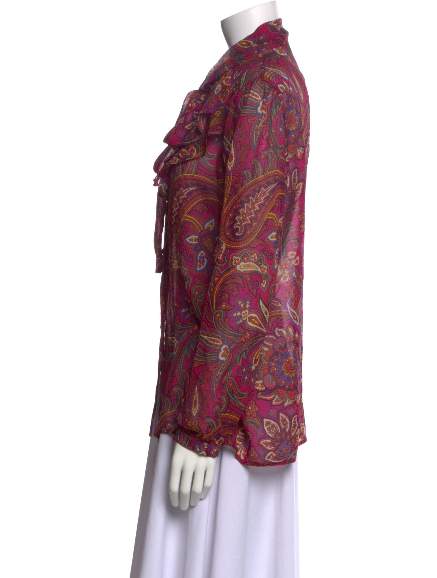 Etro Silk Paisley Print Blouse