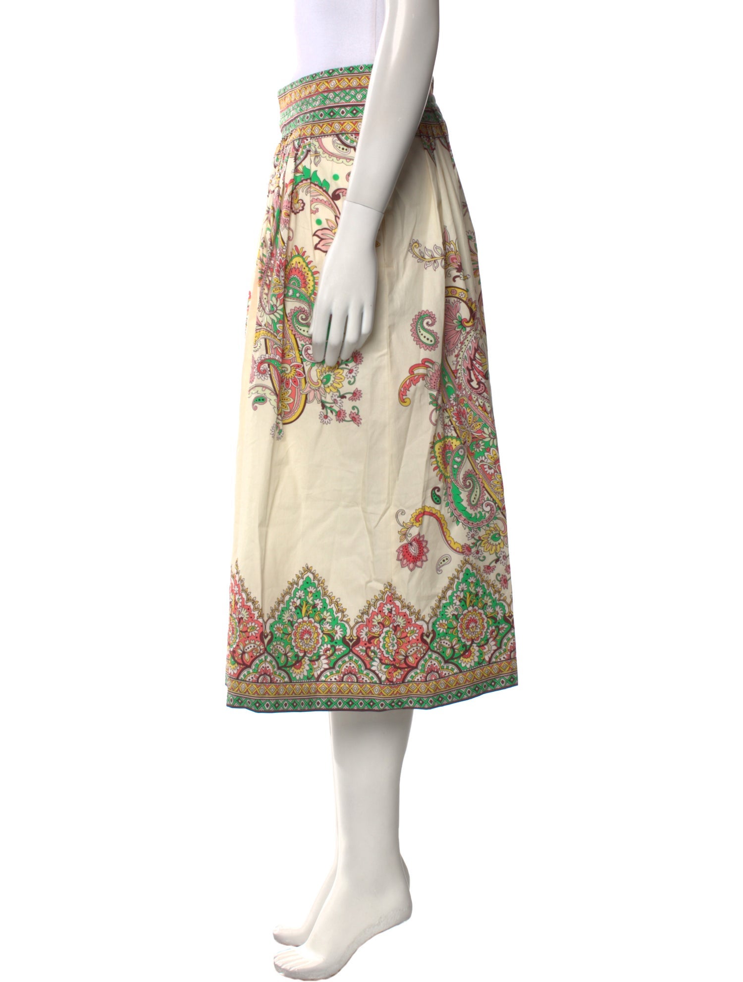 Etro Paisley Print Midi Length Skirt