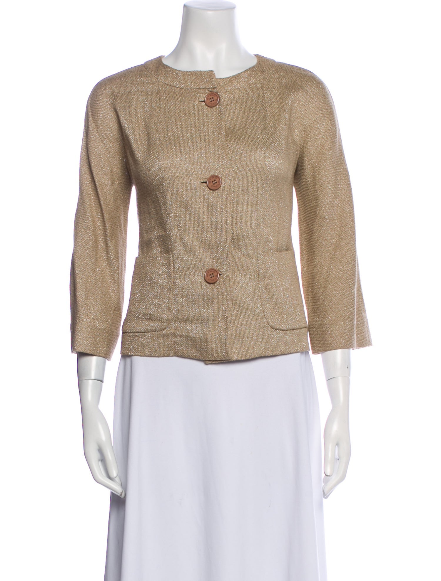 Etro Tweed Pattern Evening Jacket