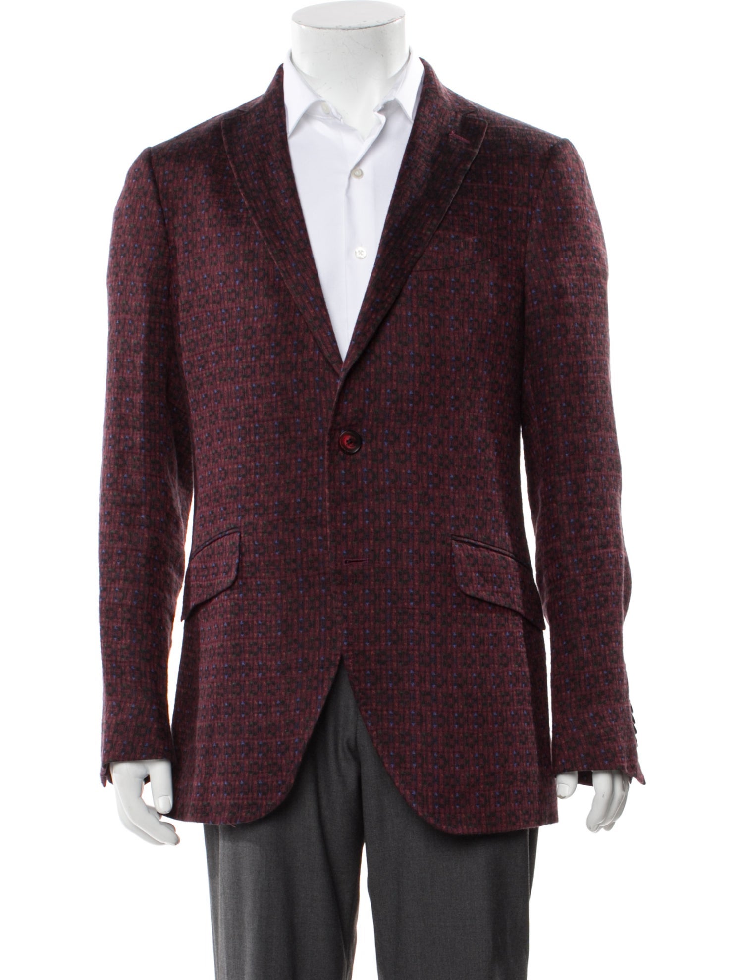 Etro Linen Printed Blazer