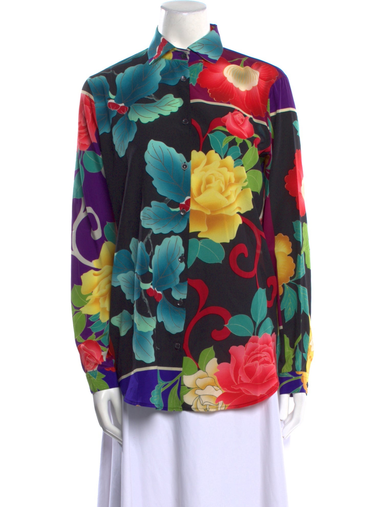 Etro Silk Floral Print Blouse