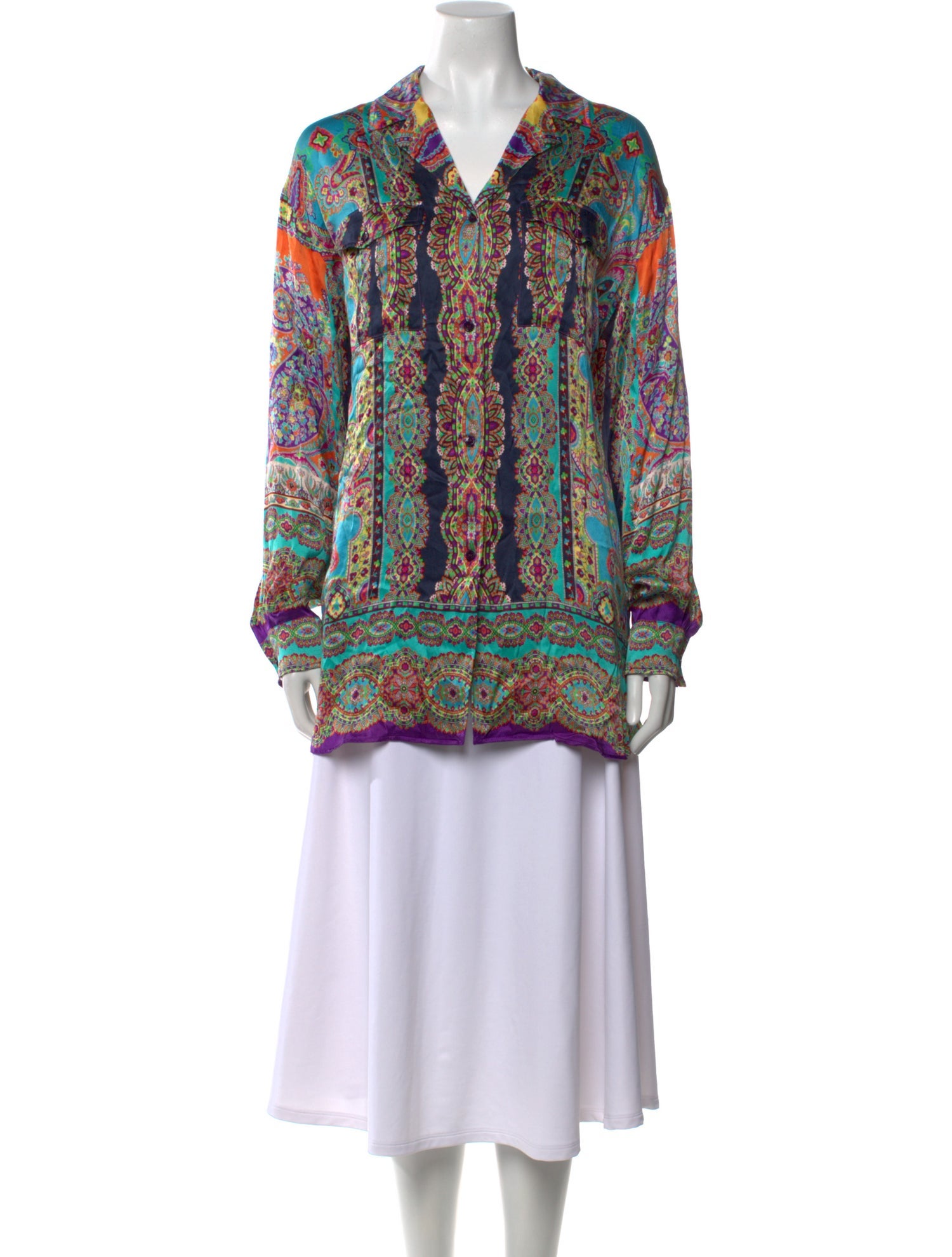 Etro Silk Paisley Print Tunic