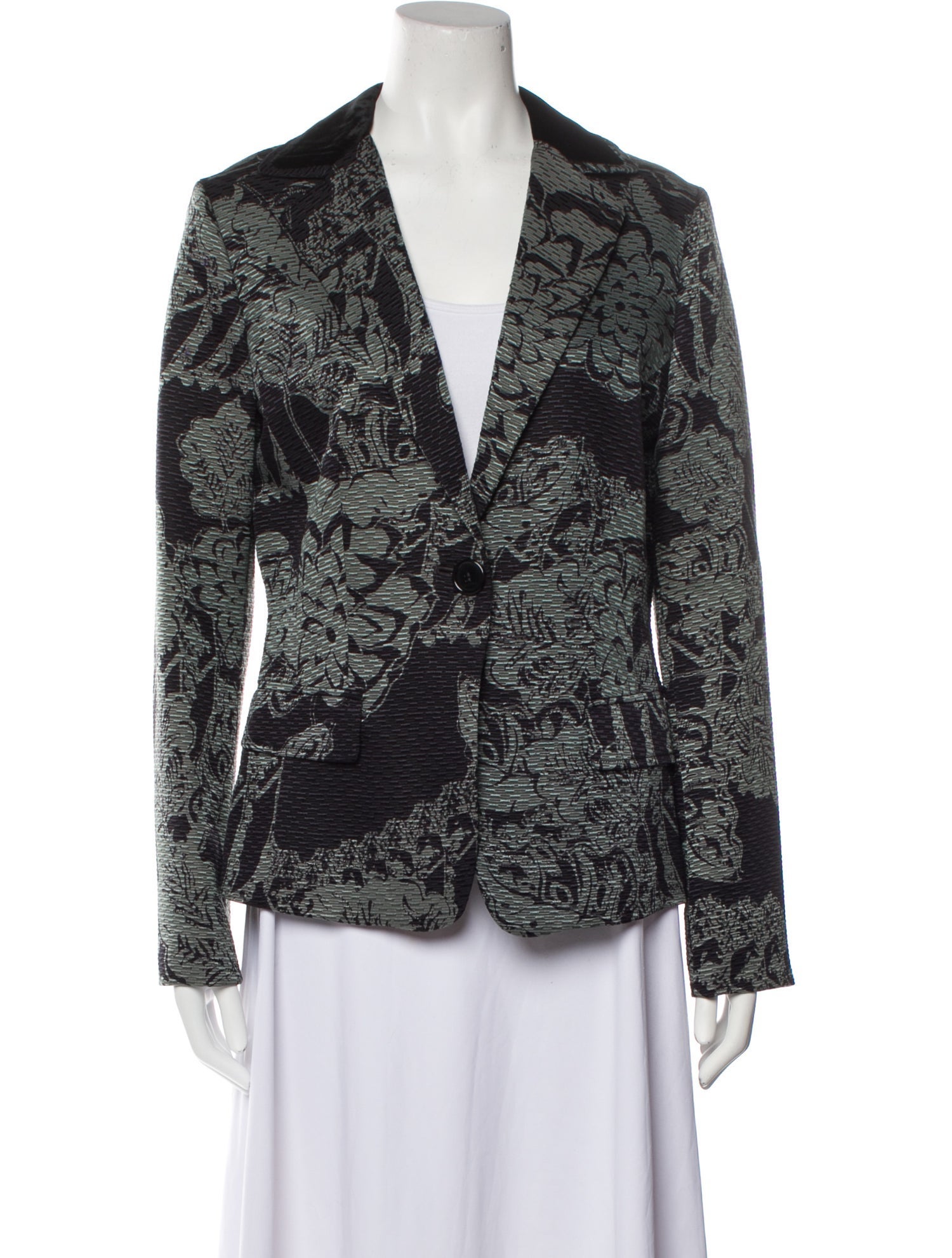 Etro Wool Printed Blazer