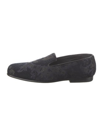 Etro Velvet Printed Loafers